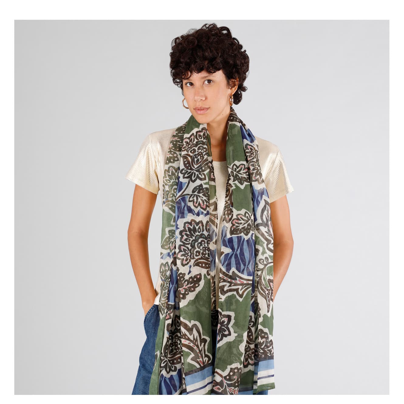 Foulard stampato maxy fiore — vista 2