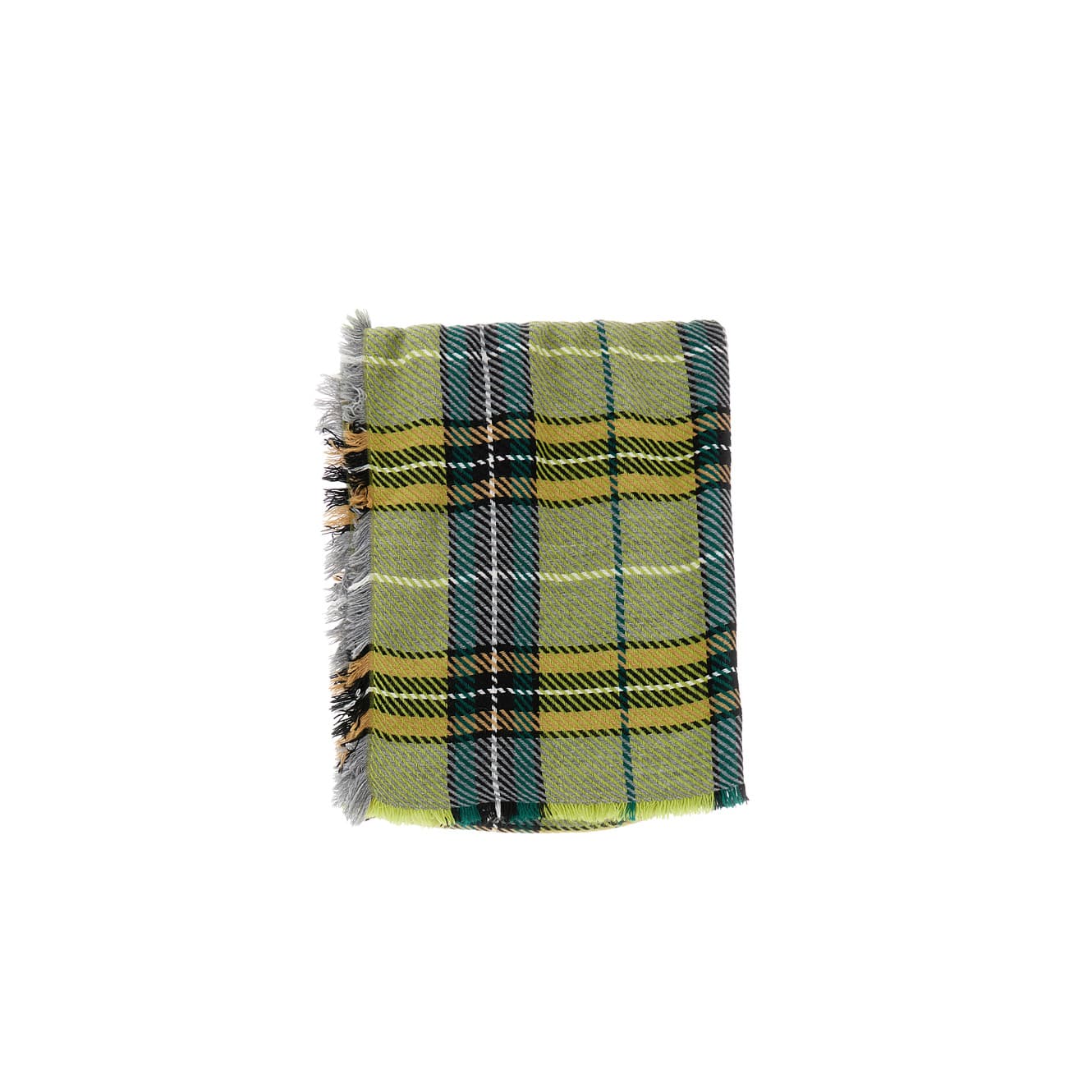 CafèNoir — Sciarpa a quadri madras multiverde