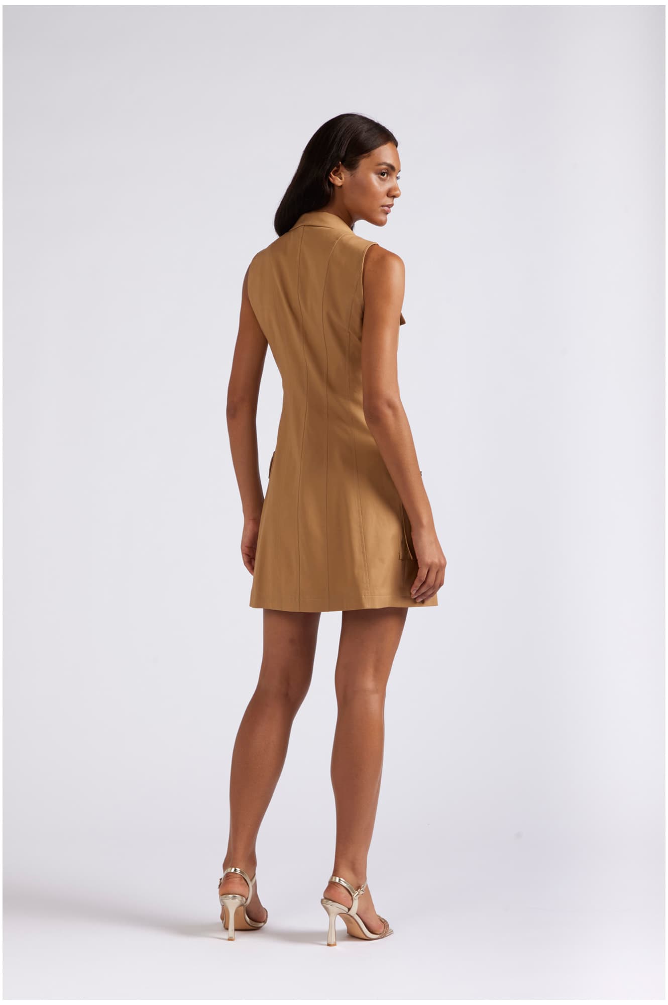 Abito doppiopetto smanicato ginger — vista 2