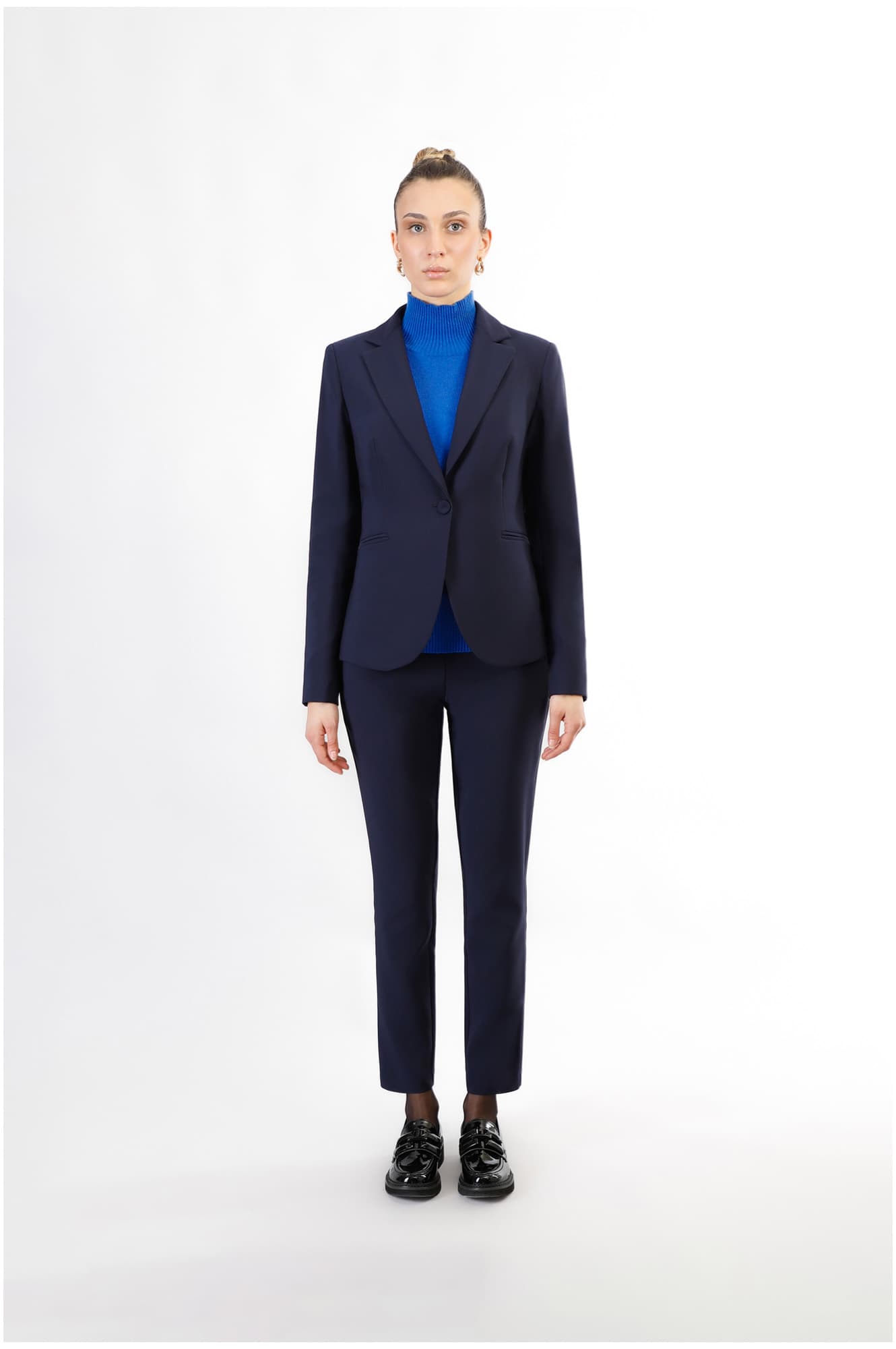 CafèNoir — Giacca monopetto tessuto bistretch navy