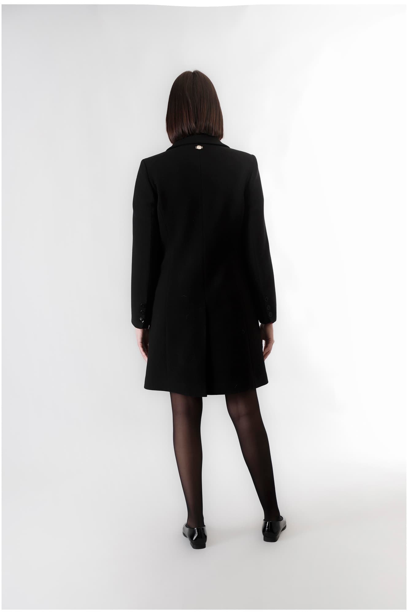 Cappotto monopetto nero — vista 2