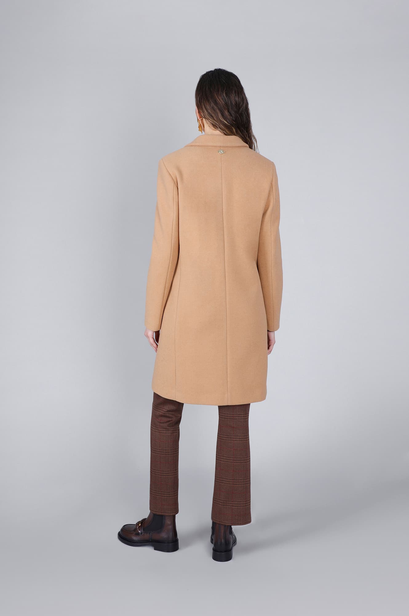 Cappotto monopetto cammello — vista 2