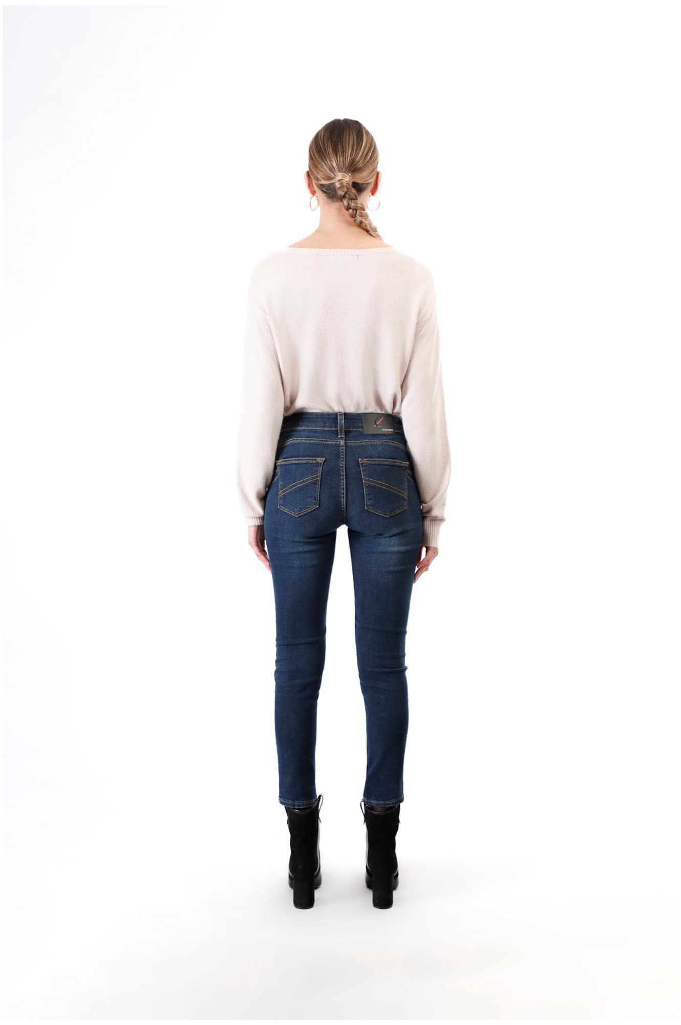 Jeans denim skinny blu medio scuro — vista 2
