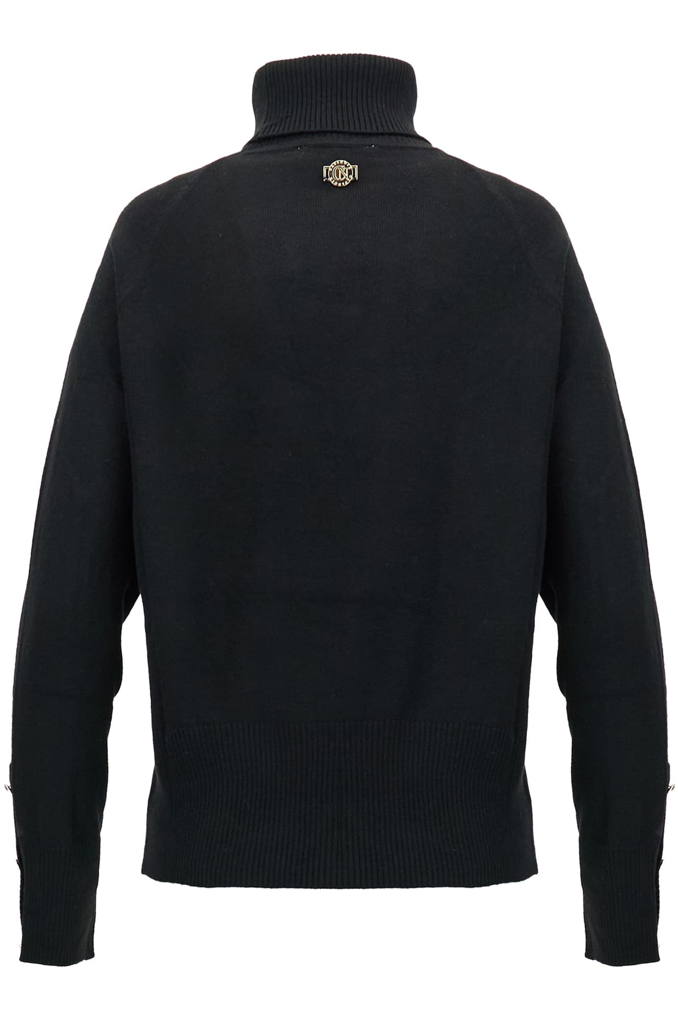 Maglia con colletto alto nero — vista 2