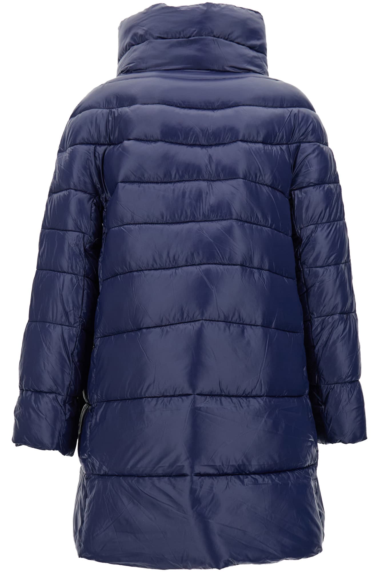 Piumino dalla linea svasata navy — vista 2