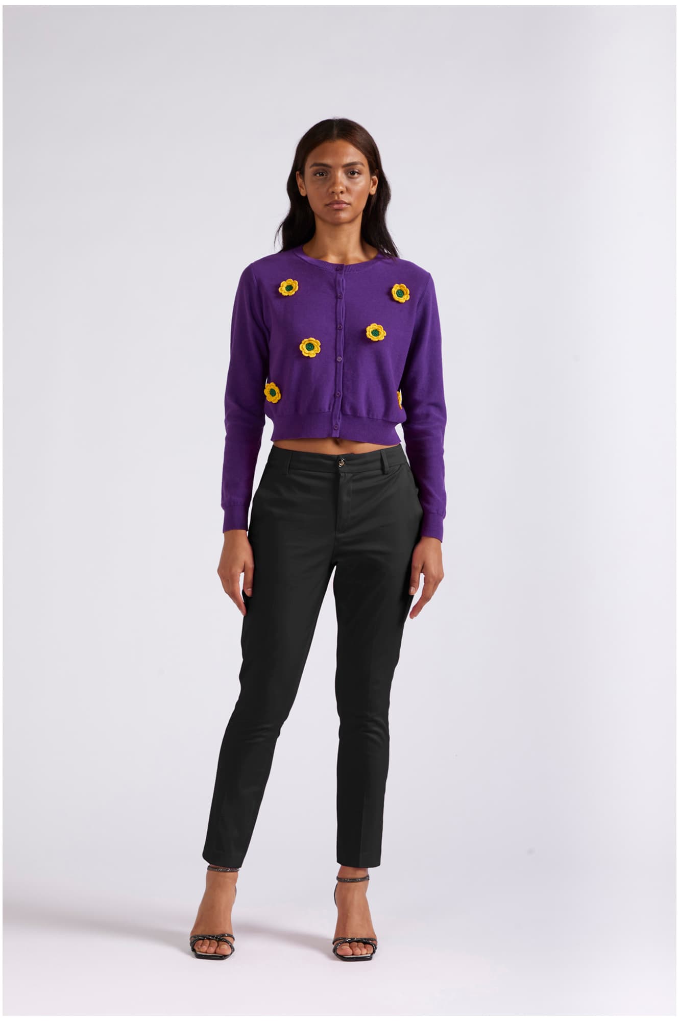 CafèNoir — Pantaloni chino in cotone nero