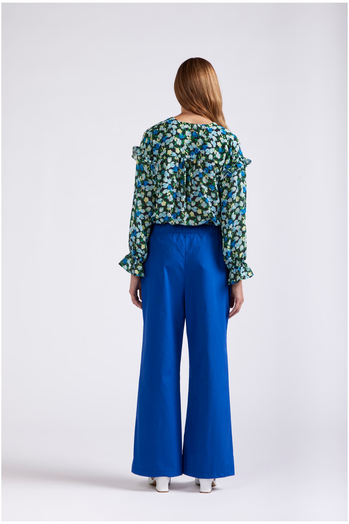 Pantaloni con vita elasticata royal — vista 2