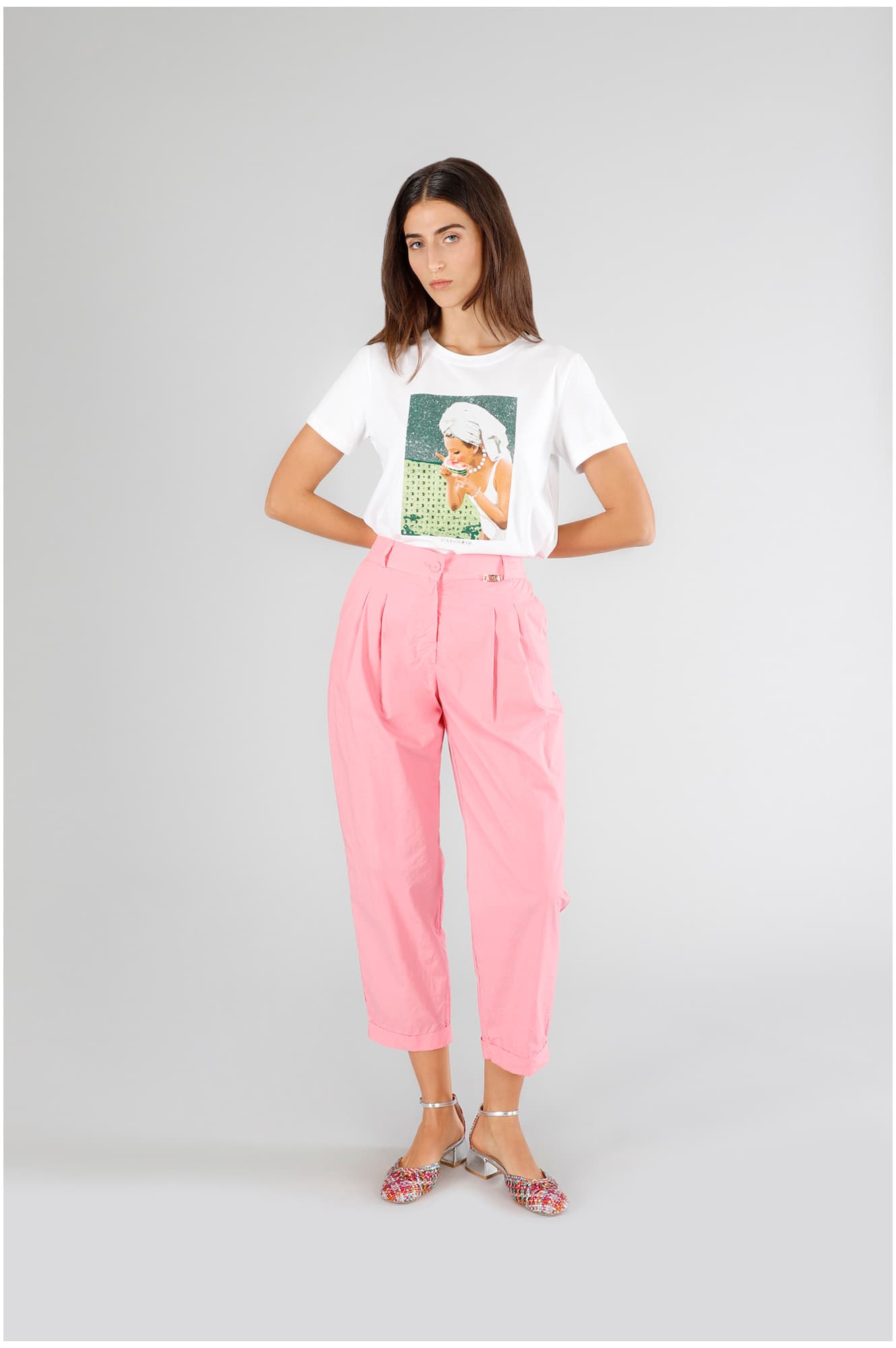 CafèNoir — Pantaloni tipo jogger rosa