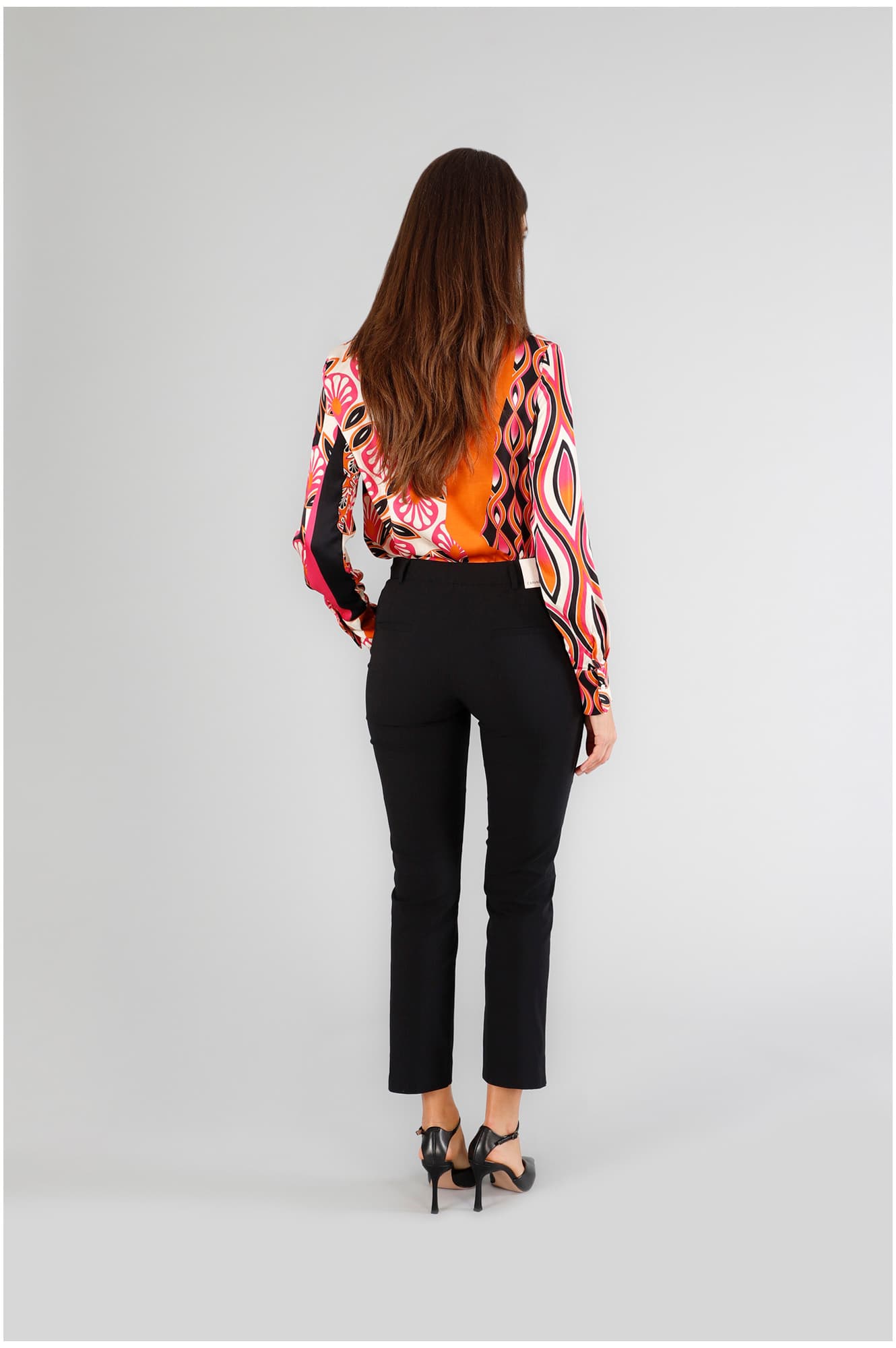 Pantaloni chino tessuto superstretch nero — vista 2