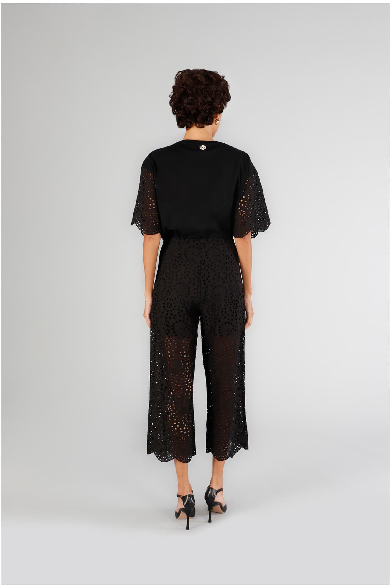 Pantaloni in sangallo nero — vista 2
