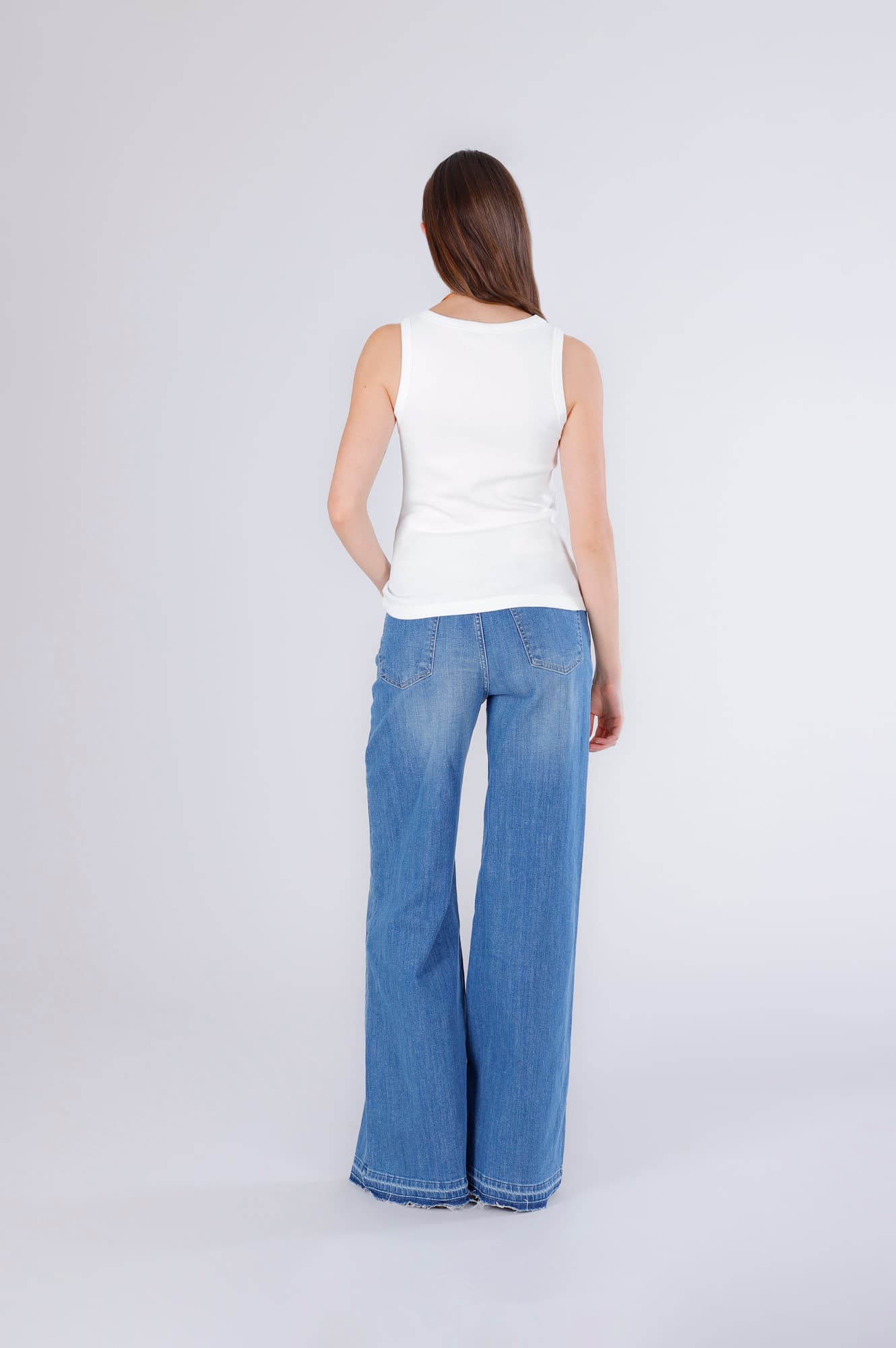 Canotta con stampa ciliegia off white — vista 2