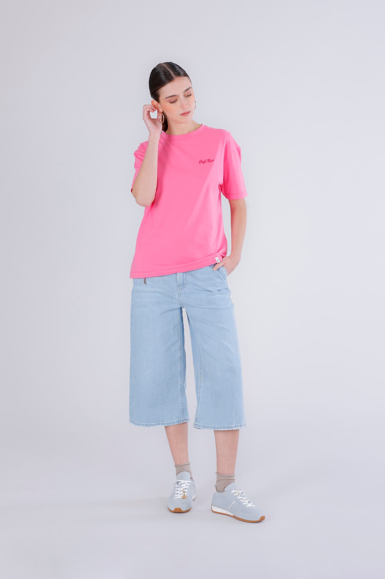 CafèNoir — T-shirt con stampa cocktail bubble gum