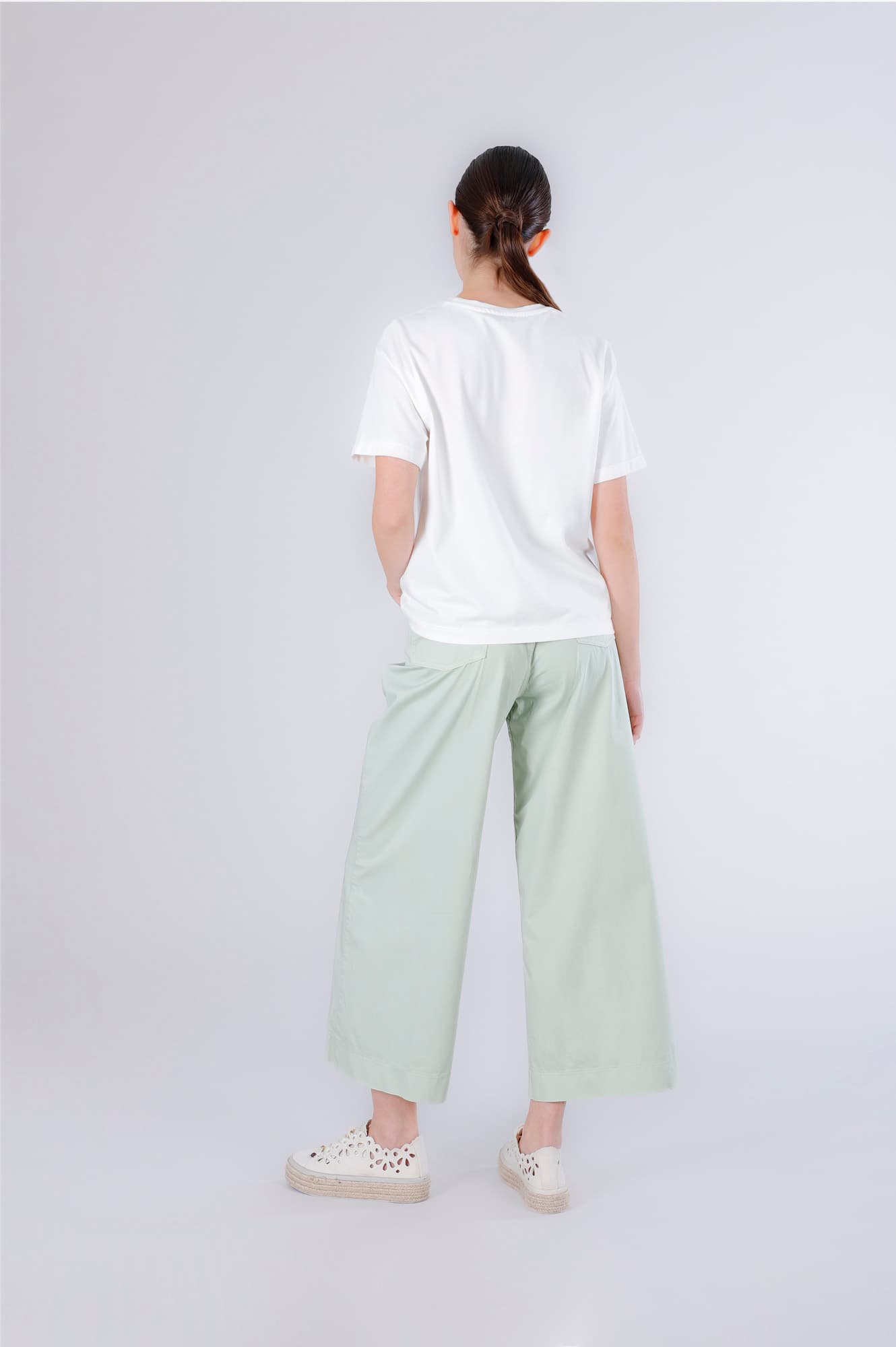 T-shirt con stampa e scritta "la douce vitamine" off white — vista 2
