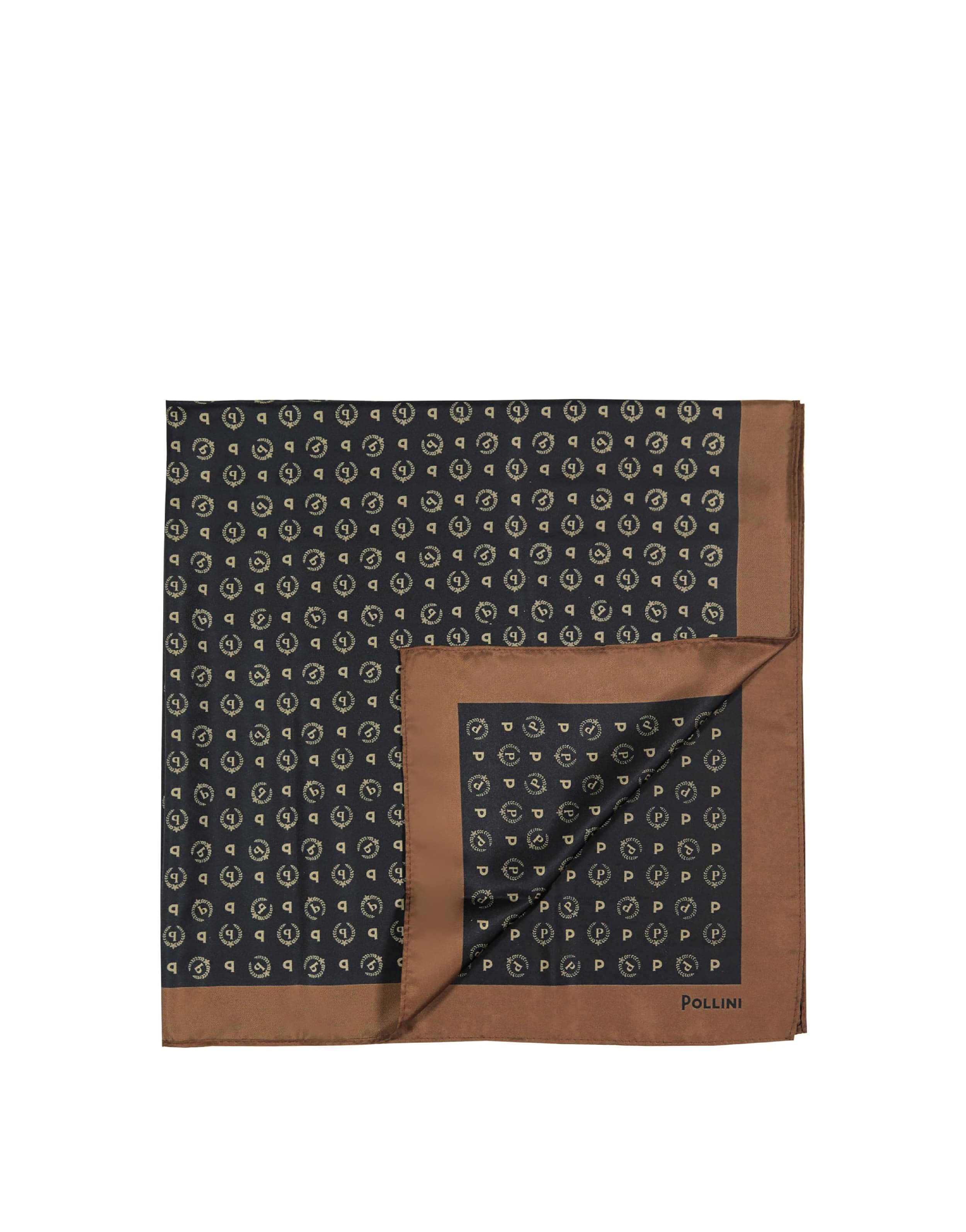 pollini — Foulard in raso Heritage Logo Classic