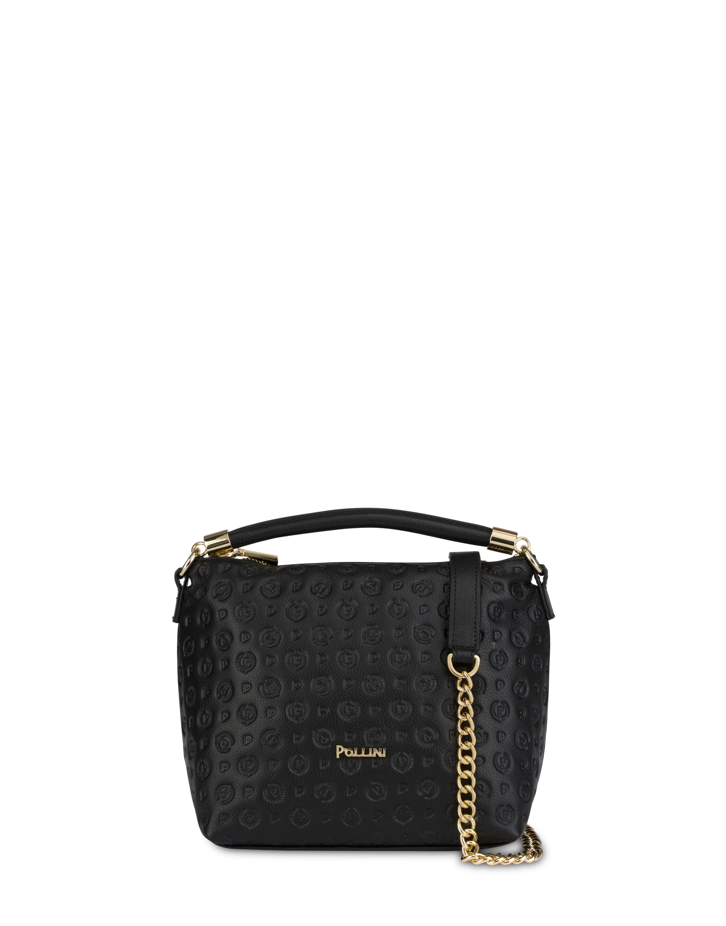 pollini — Borsa a mano Heritage Logo Embossed