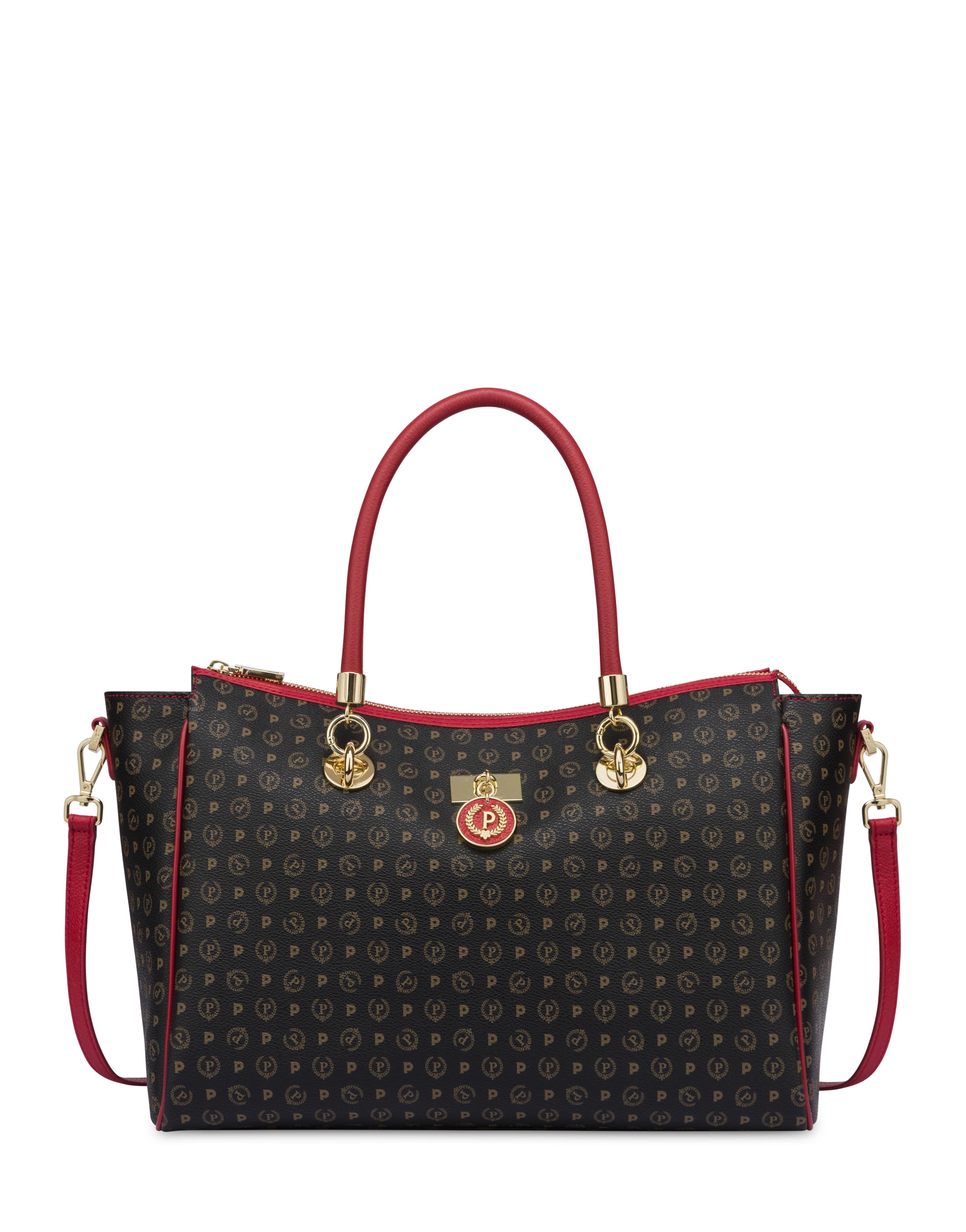 pollini — Borsa doppio manico Heritage Logo Classic