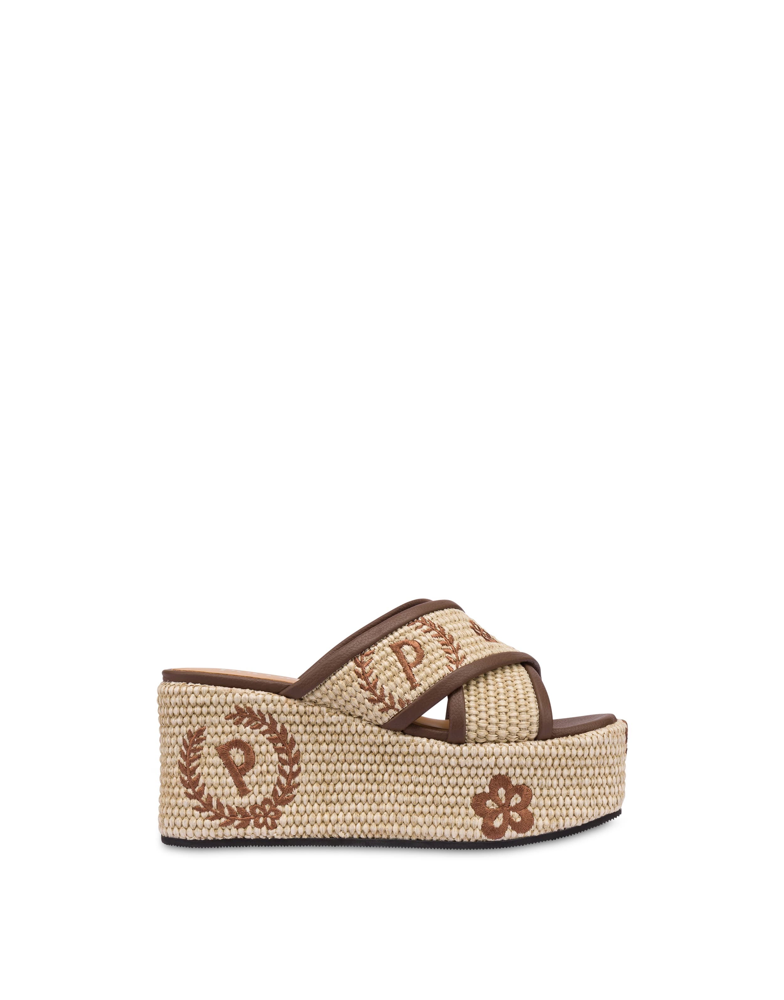 pollini — Sandali con zeppa Macro Heritage