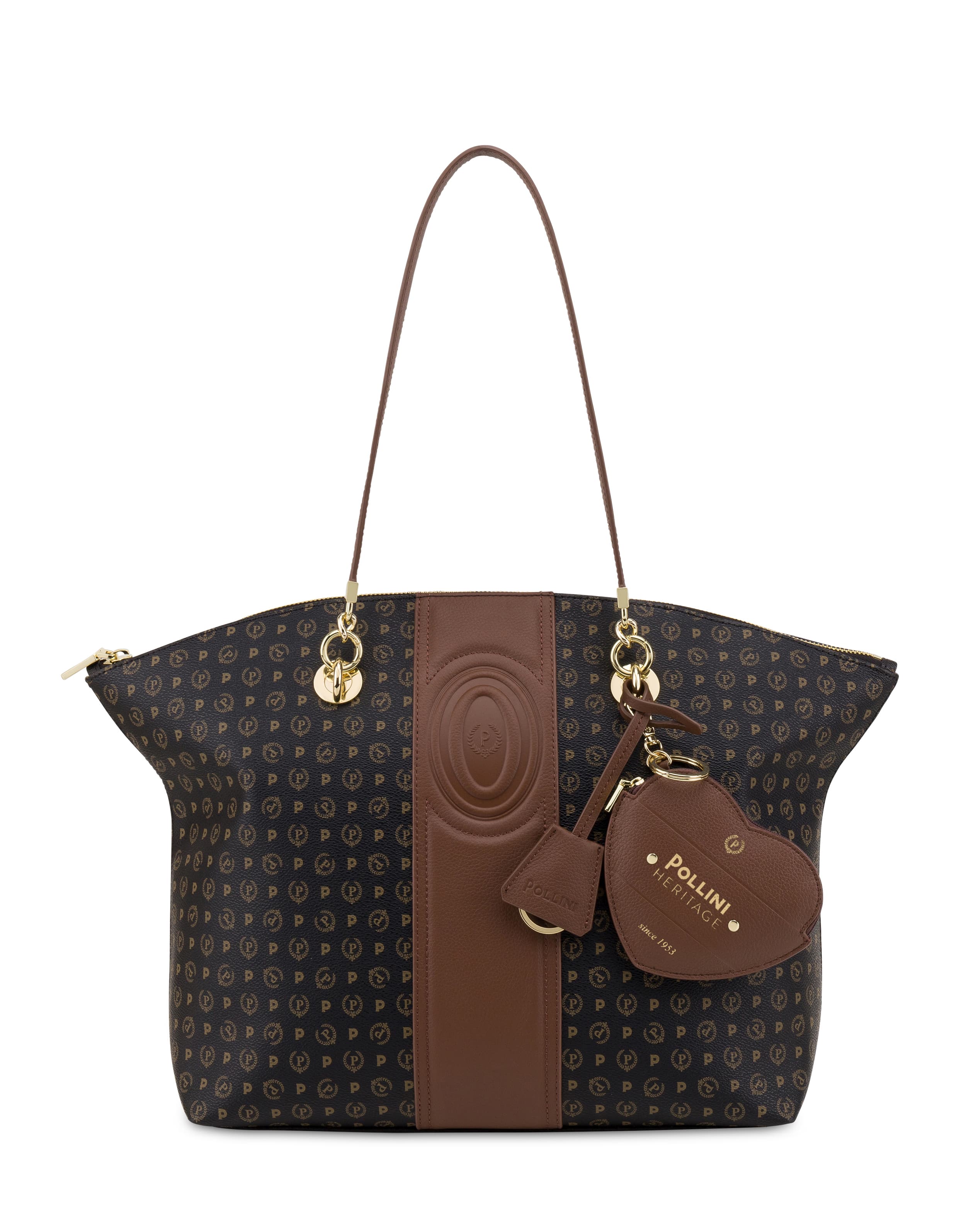pollini — Tote bag Heritage 70 NERO/MARRONE.