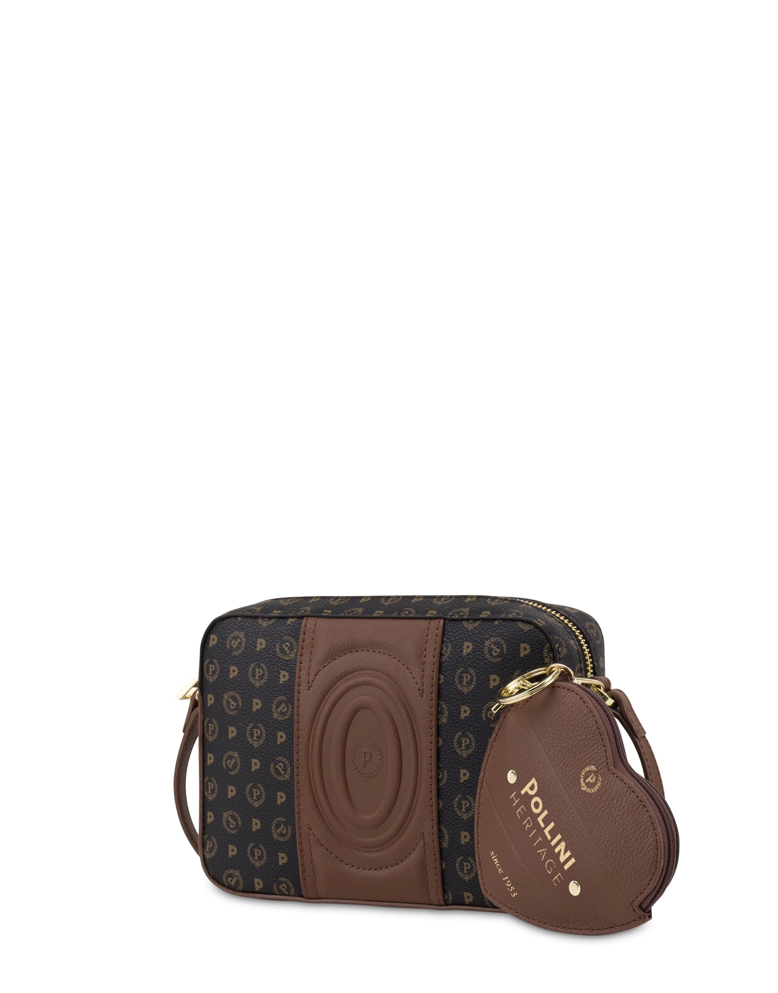 Borsa a tracolla Heritage 70 NERO/MARRONE. — vista 2