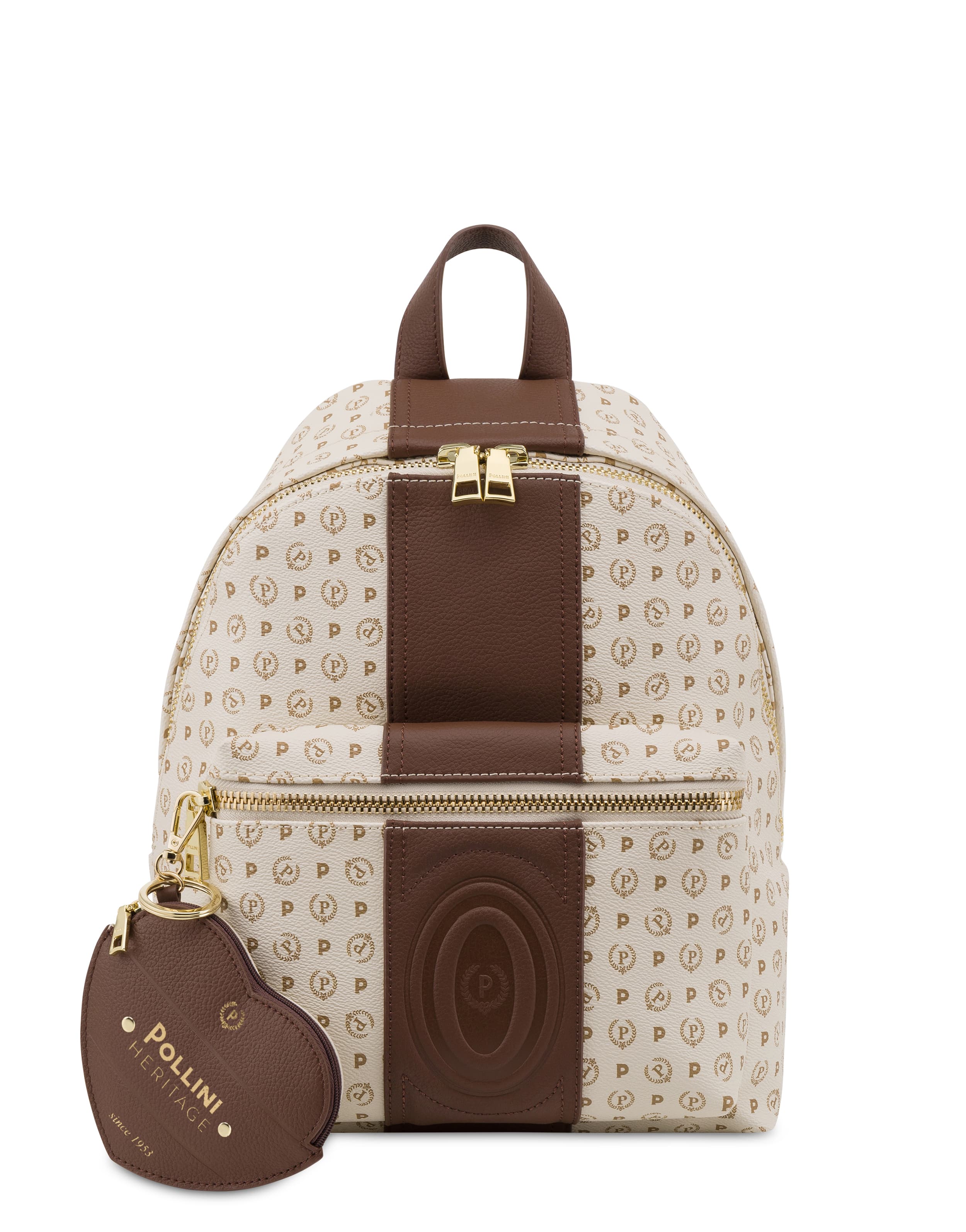 pollini — Zaino Heritage 70 AVORIO/MARRONE.