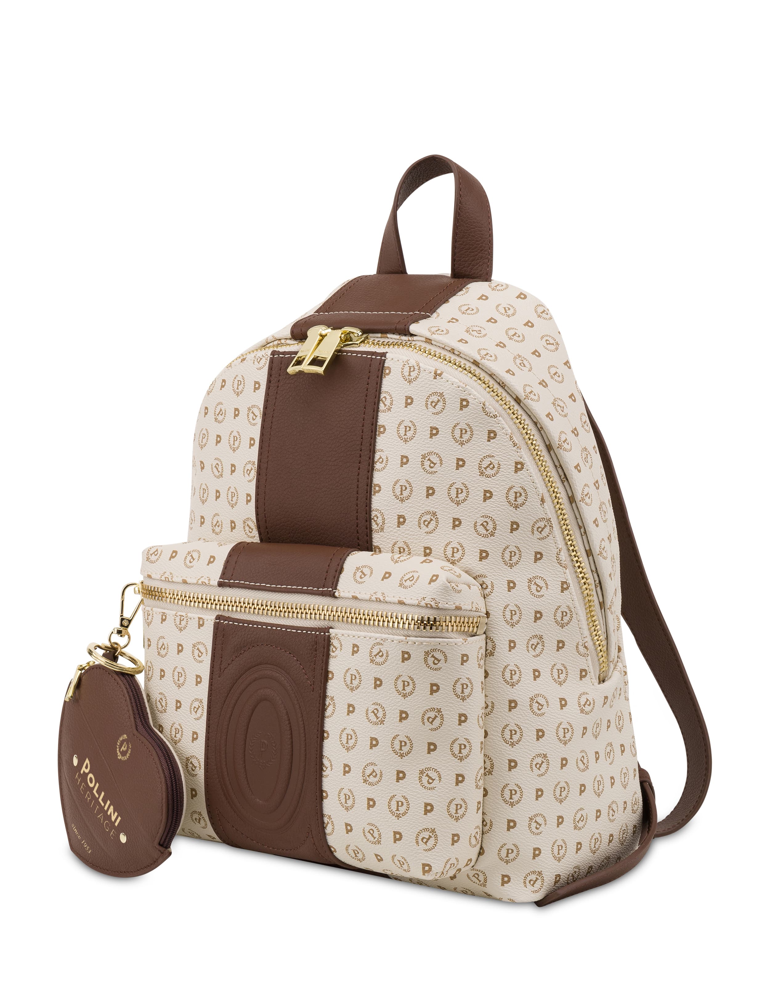 Zaino Heritage 70 AVORIO/MARRONE. — vista 2