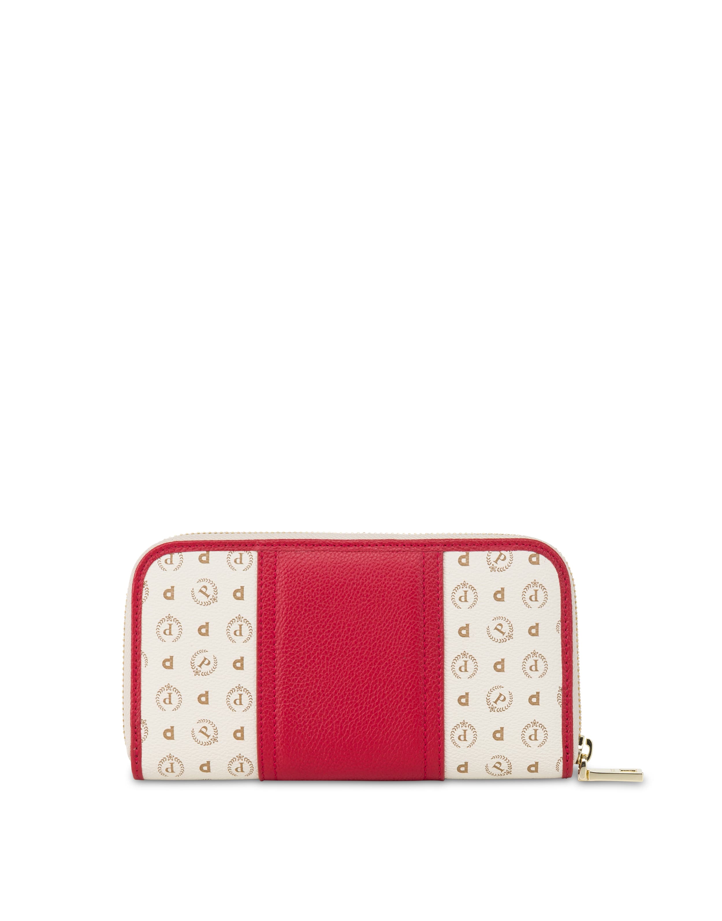 Portafoglio zip around Heritage 70 AVORIO/ROSSO. — vista 2