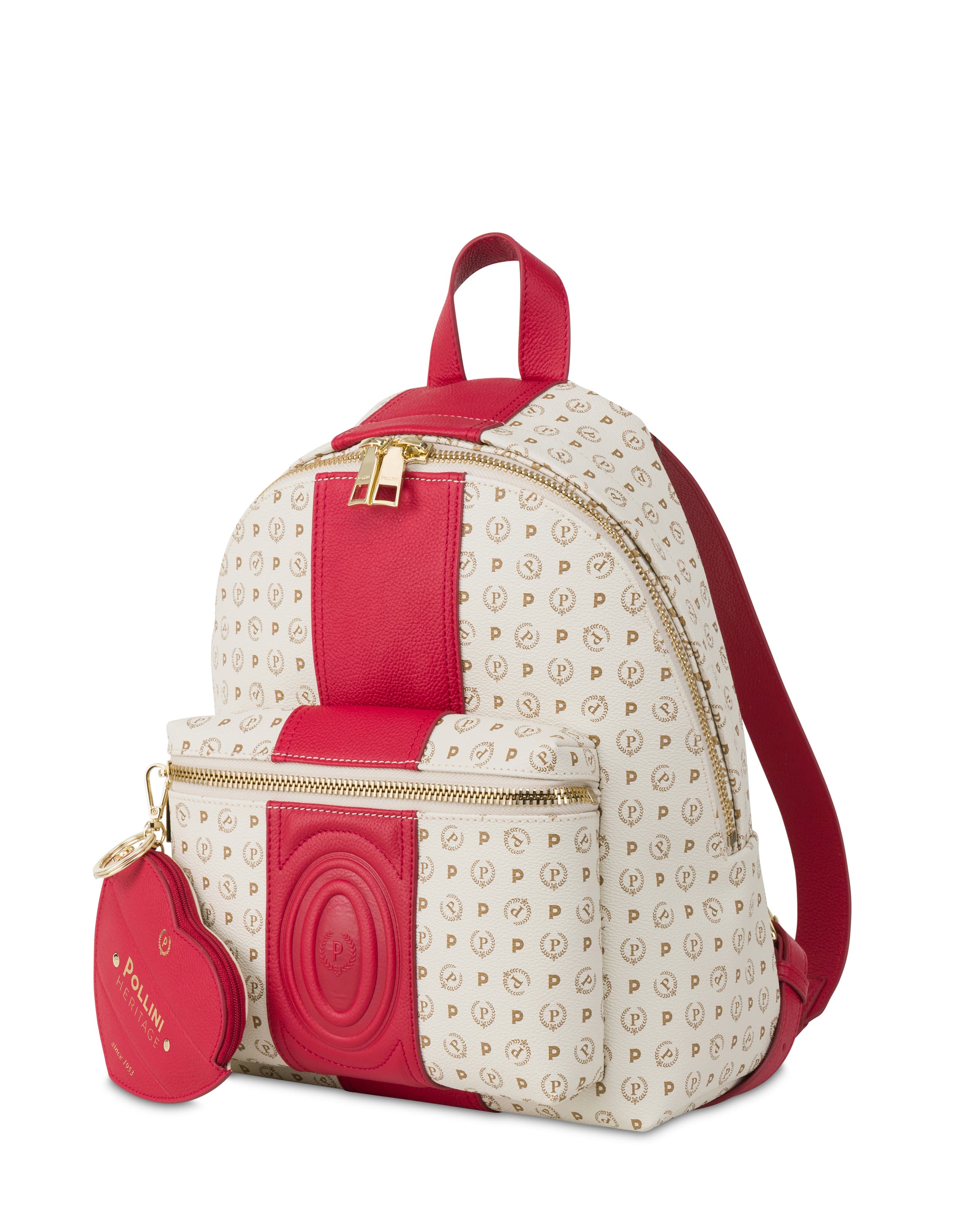 Zaino Heritage 70 AVORIO/ROSSO. — vista 2