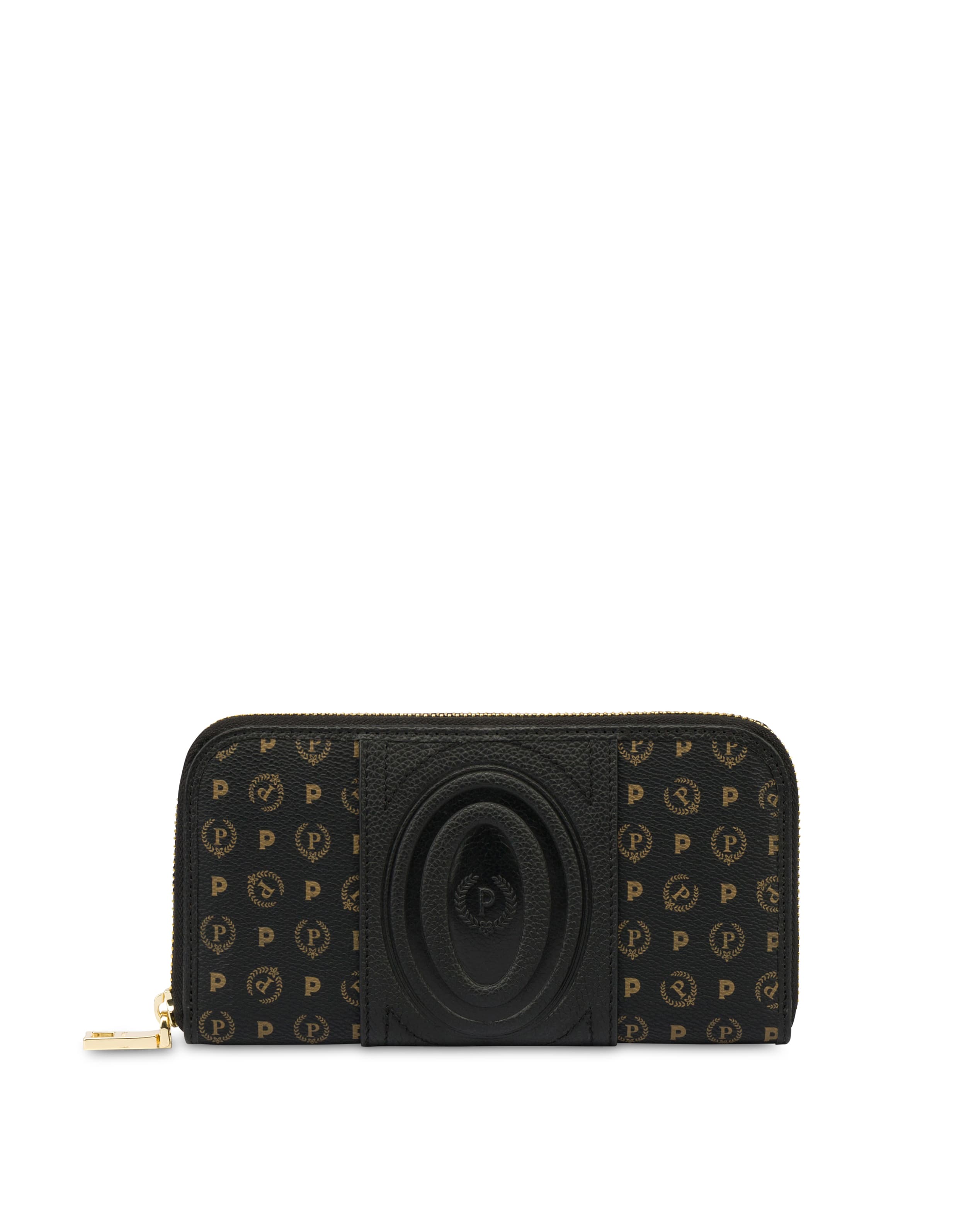 pollini — Portafoglio zip around Heritage 70 NERO/NERO.