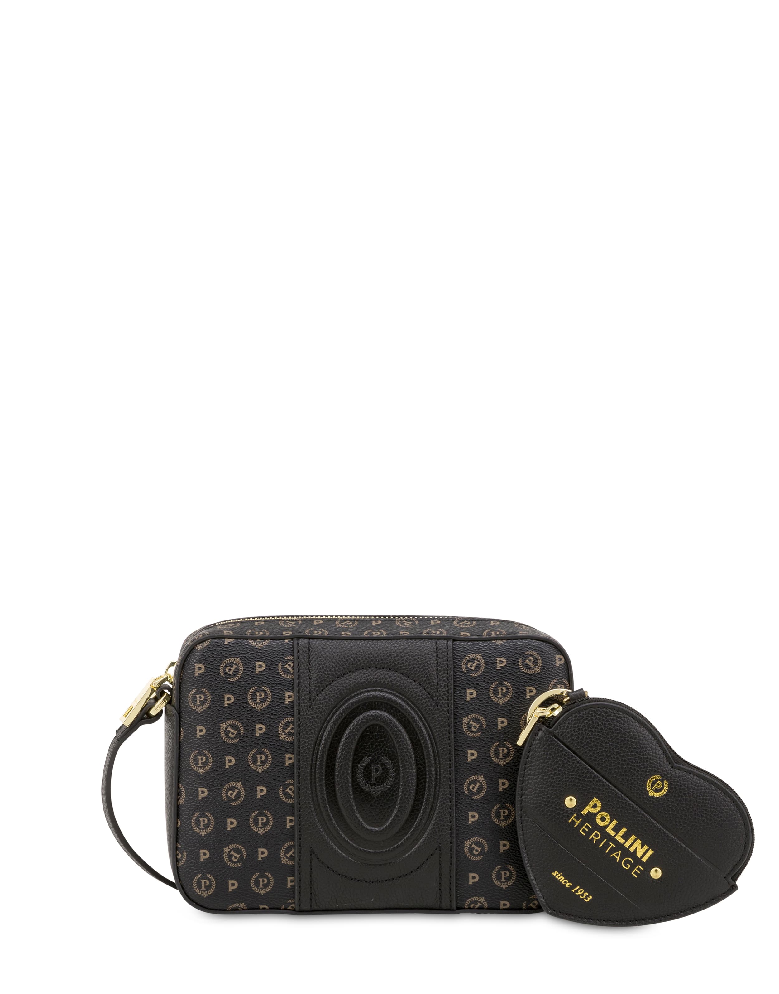 pollini — Borsa a tracolla Heritage 70 NERO/NERO.
