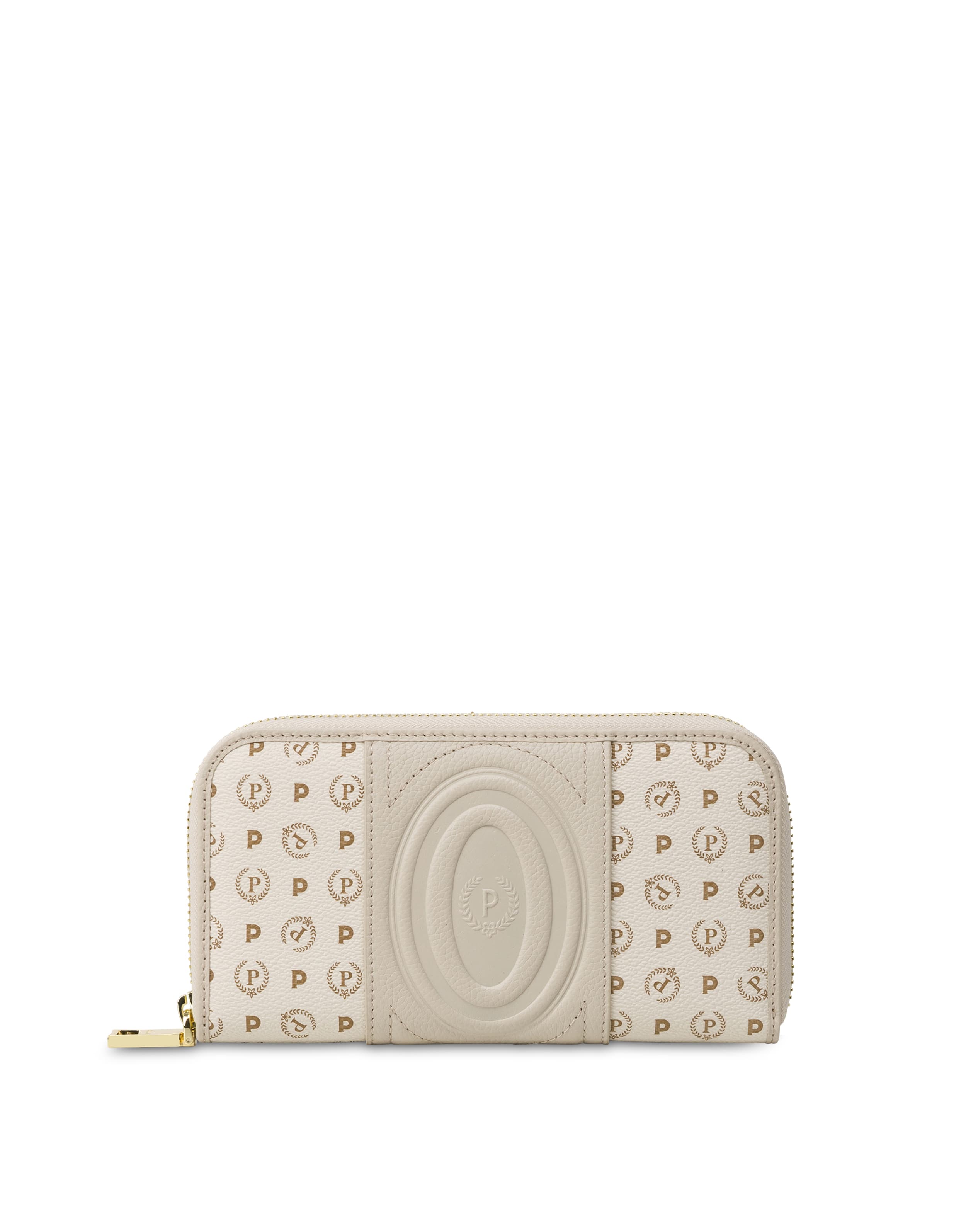 pollini — Portafoglio zip around Heritage 70 AVORIO/AVORIO.