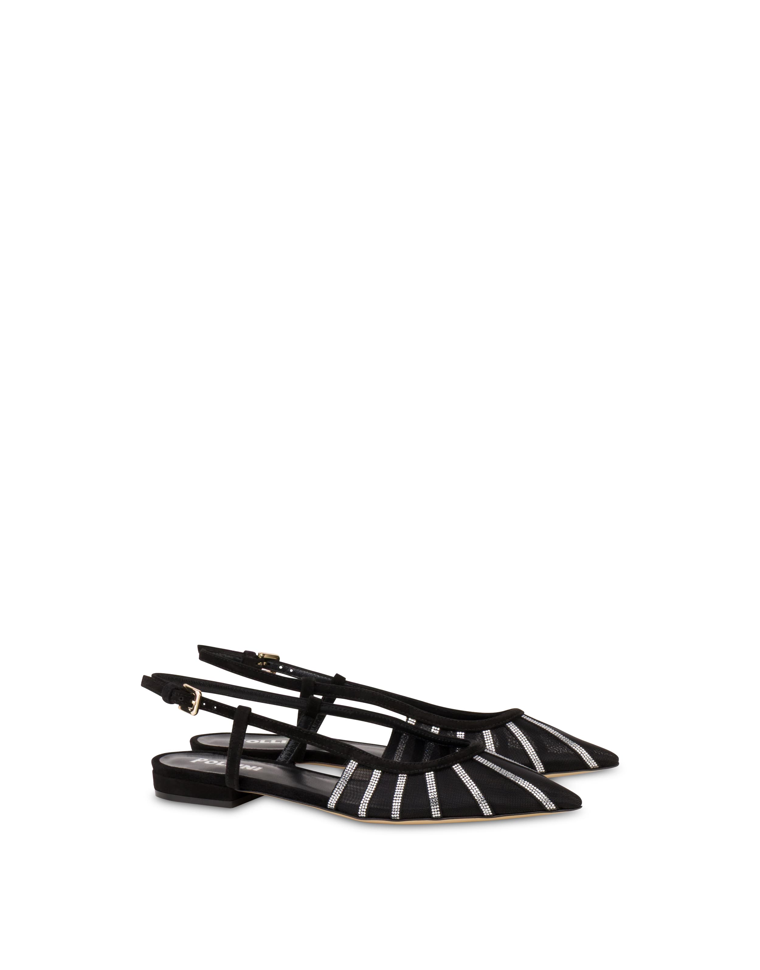 Sling Back Bling Bling In Camoscio — vista 2