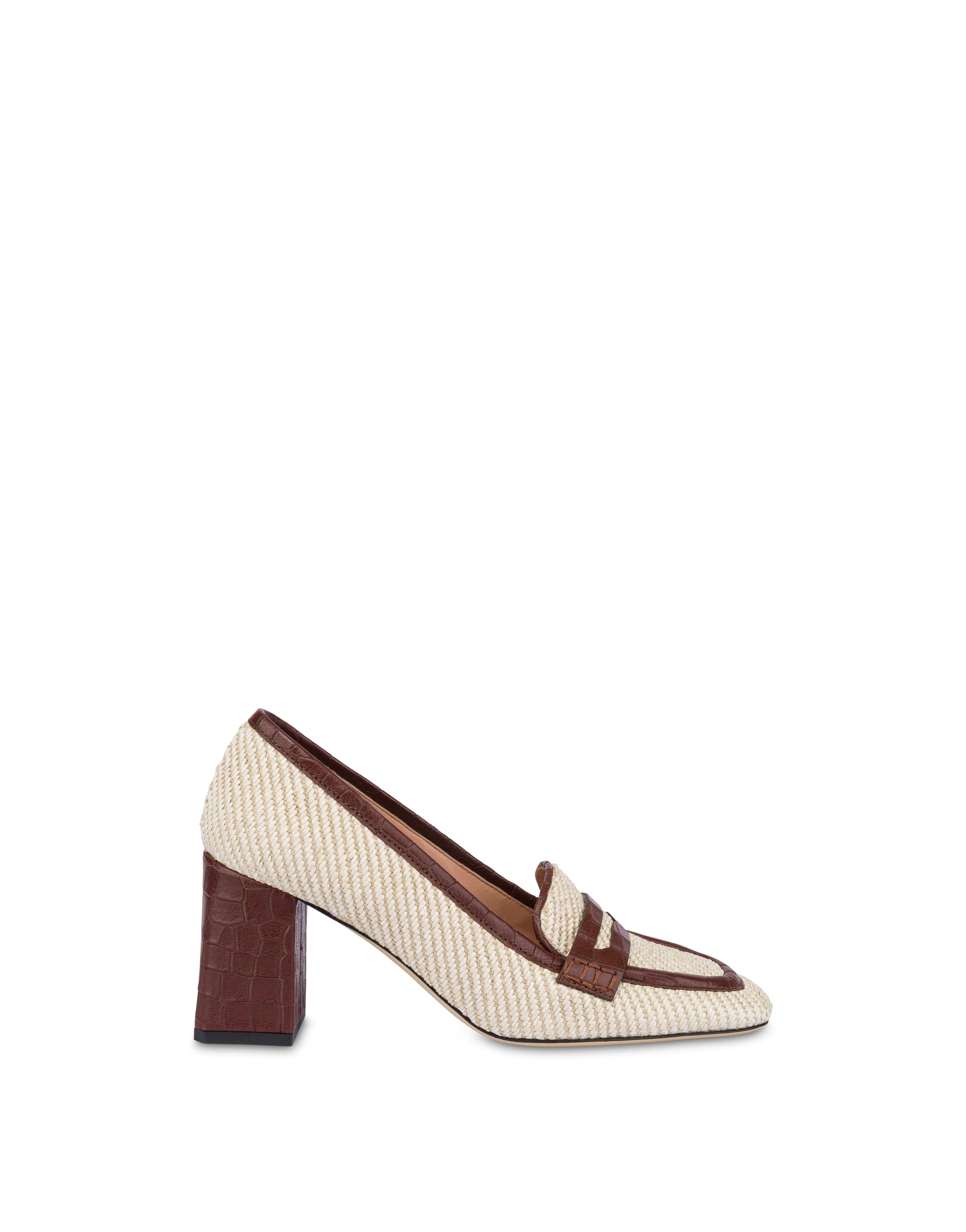 pollini — Loafer Camber Sand in Rafia