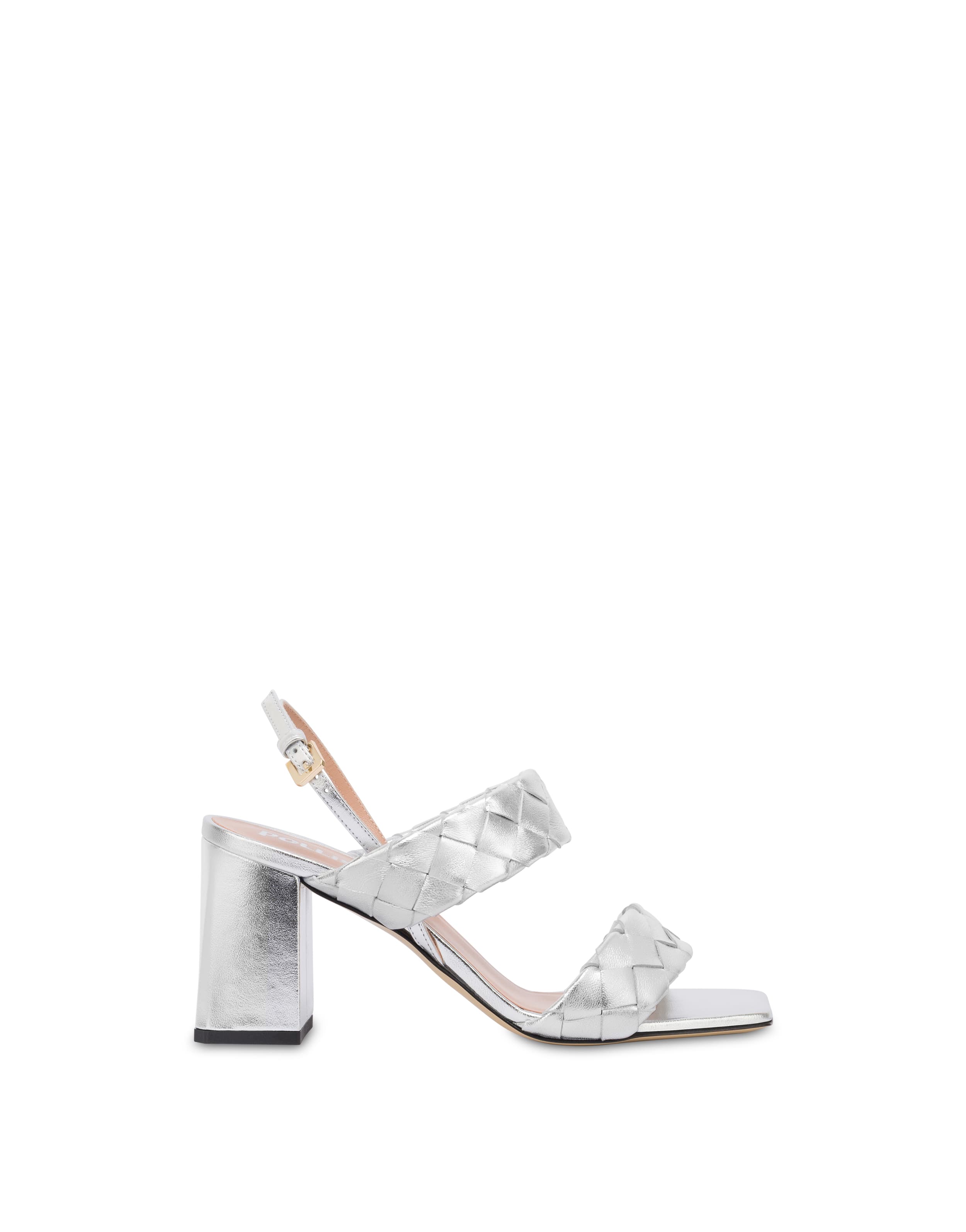 pollini — Sandalo Dama In Nappa Laminata