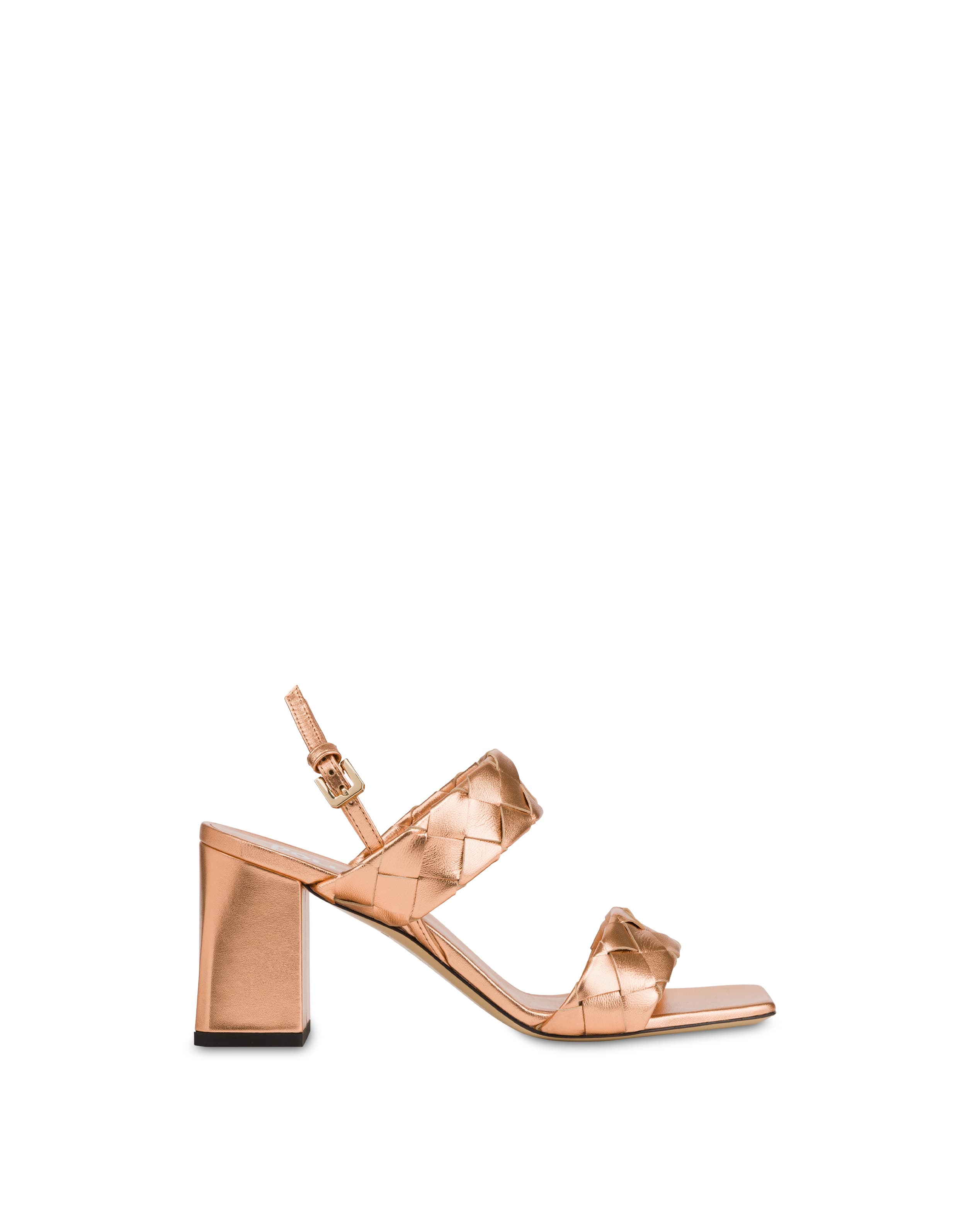 pollini — Sandalo Dama In Nappa Laminata