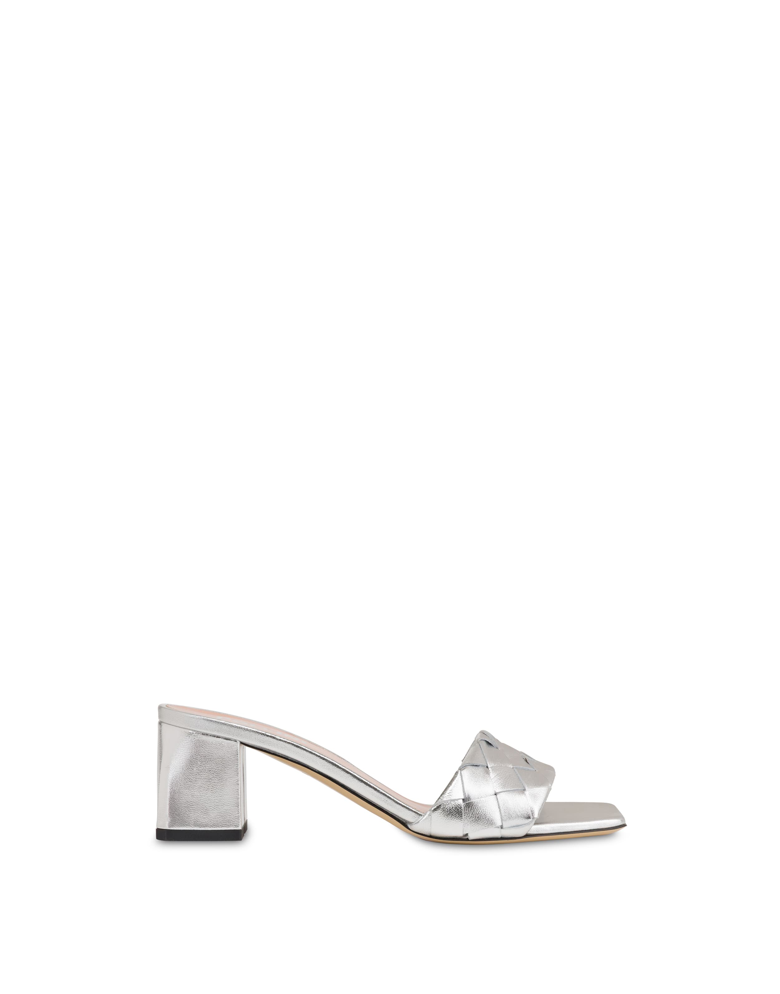 pollini — Mule Dama In Nappa Laminata
