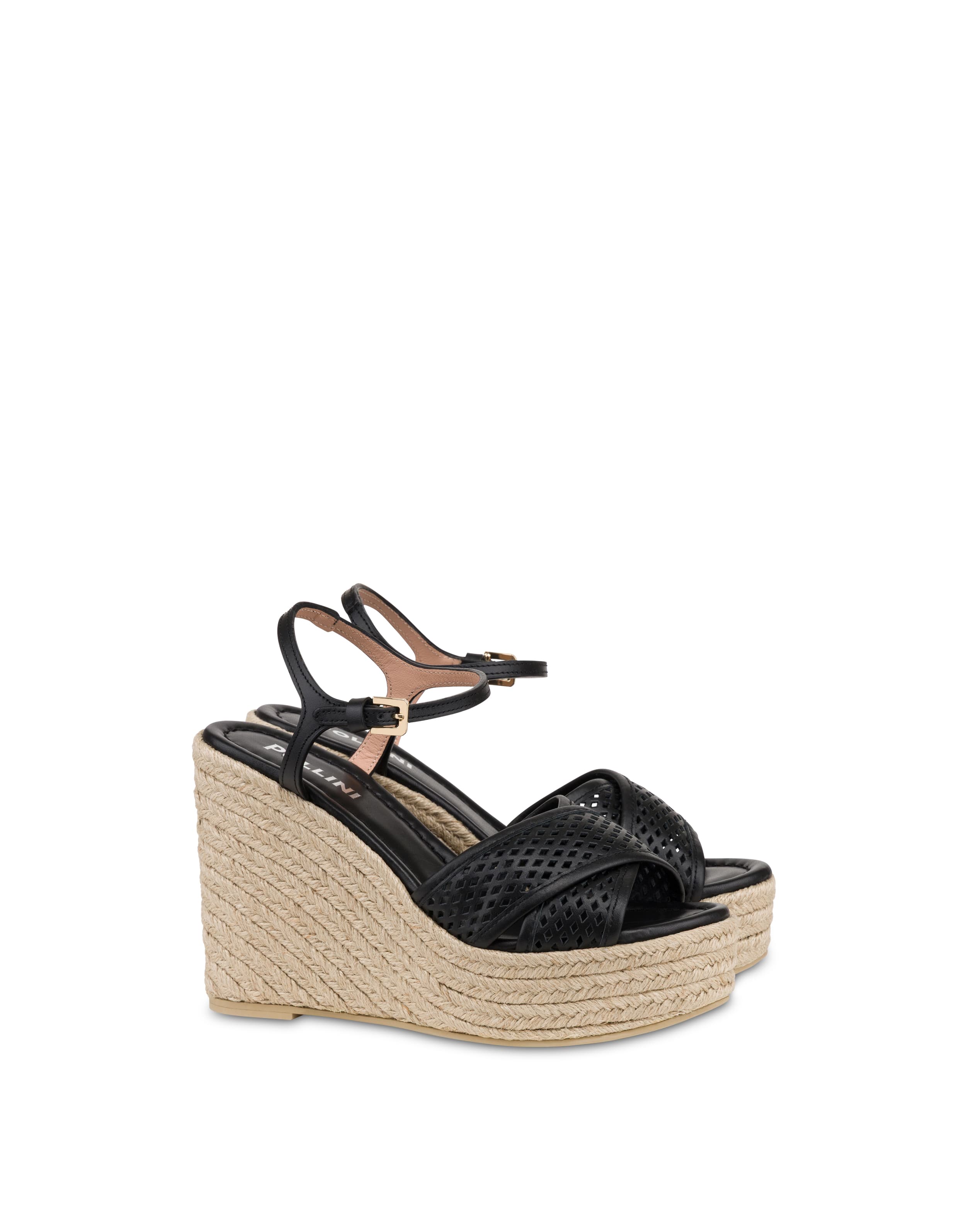 Sandalo Wedge Glam in Vitello — vista 2