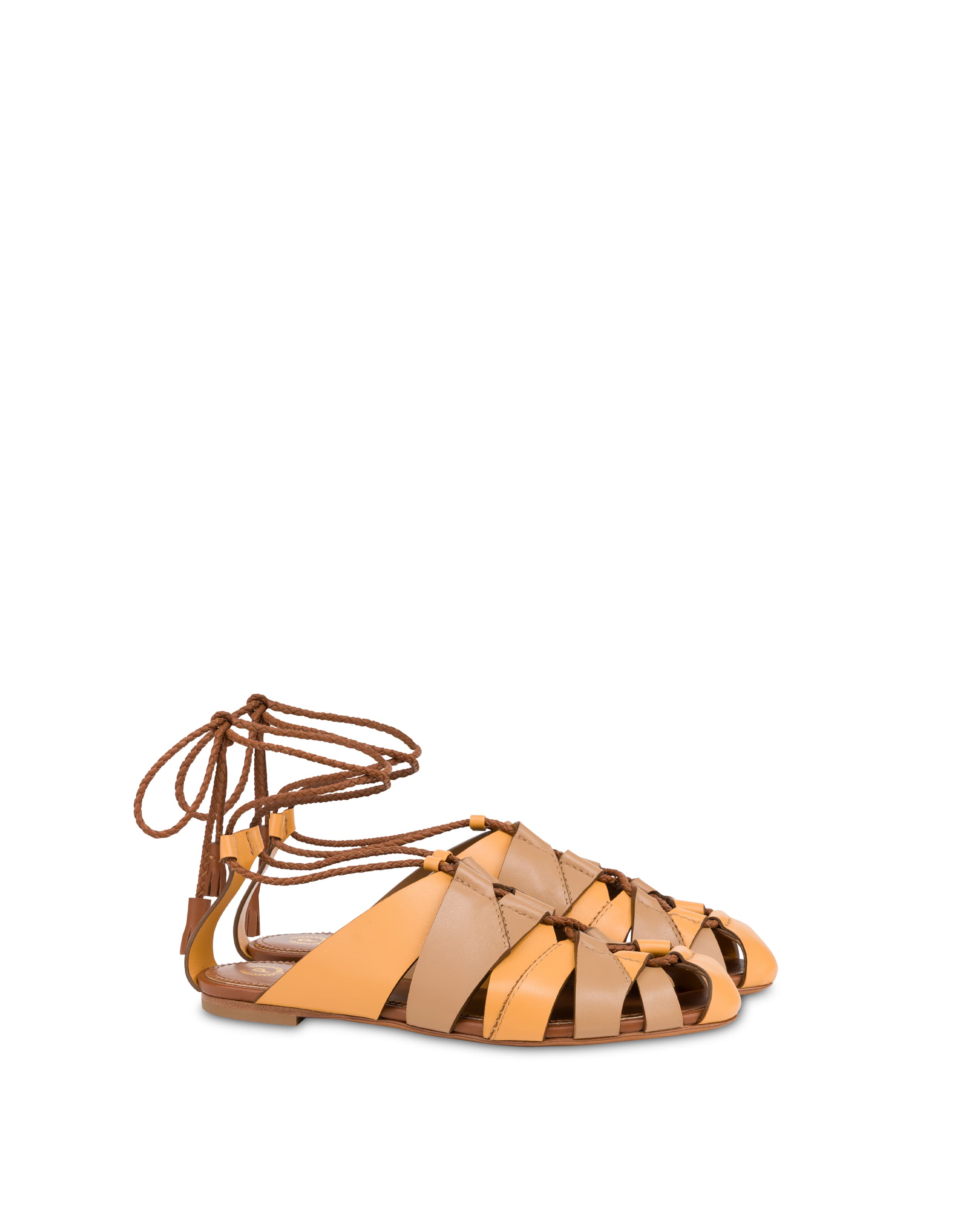 Sandalo Flat Wave in Vitello — vista 2