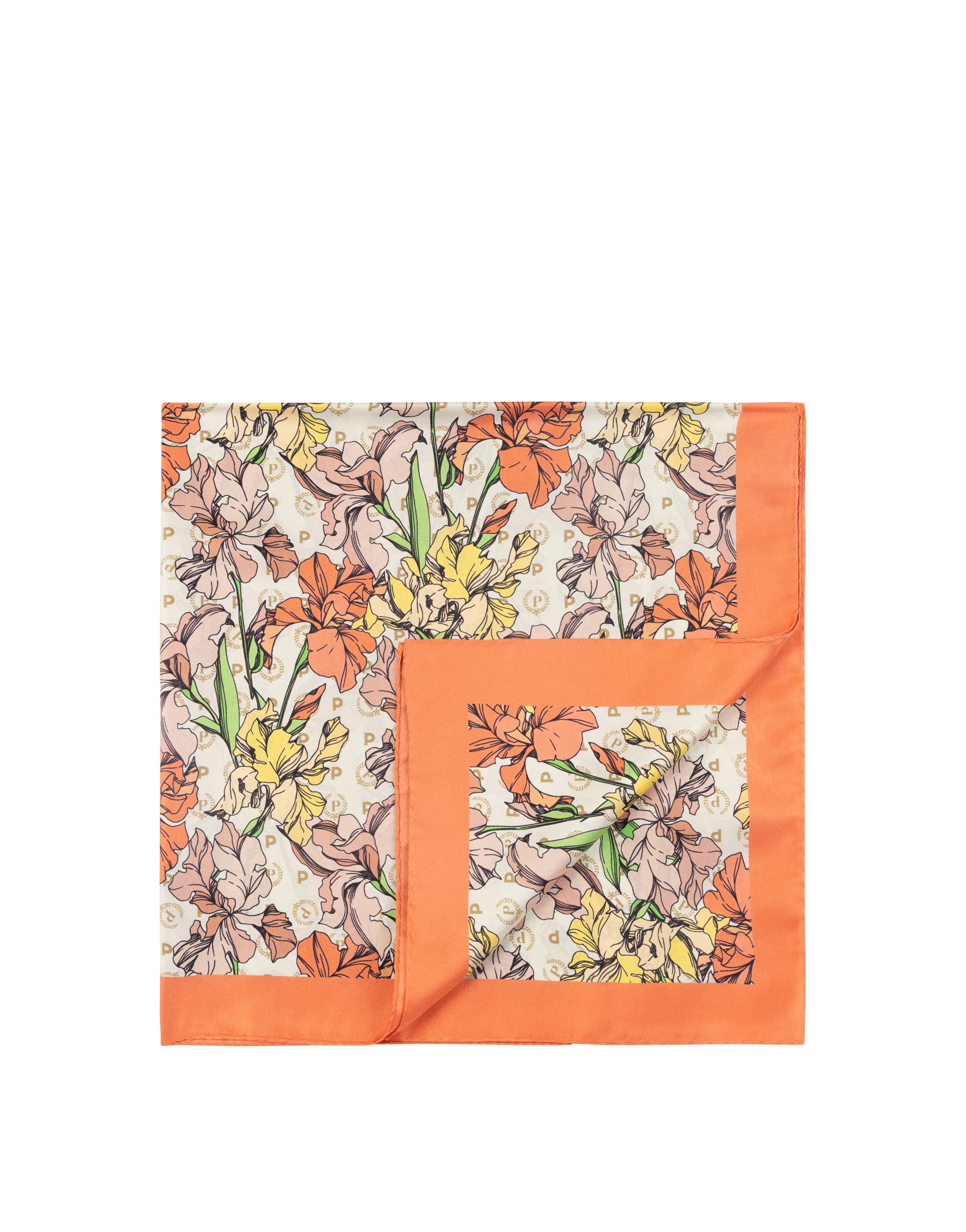 pollini — Foulard In Seta Con Stampa floreale multicolor