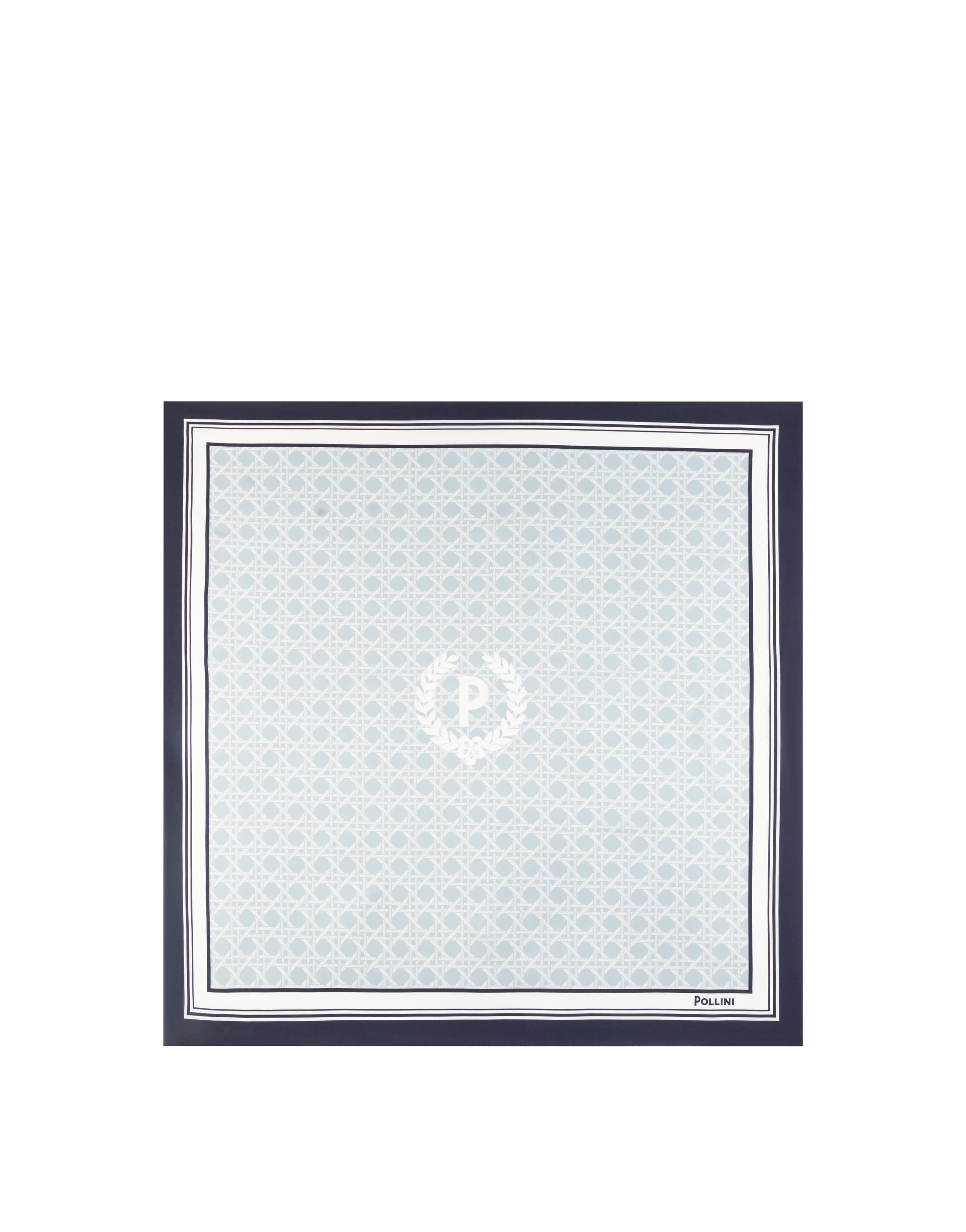 Foulard In Seta Con Stampa geometrica e logo centrale — vista 2