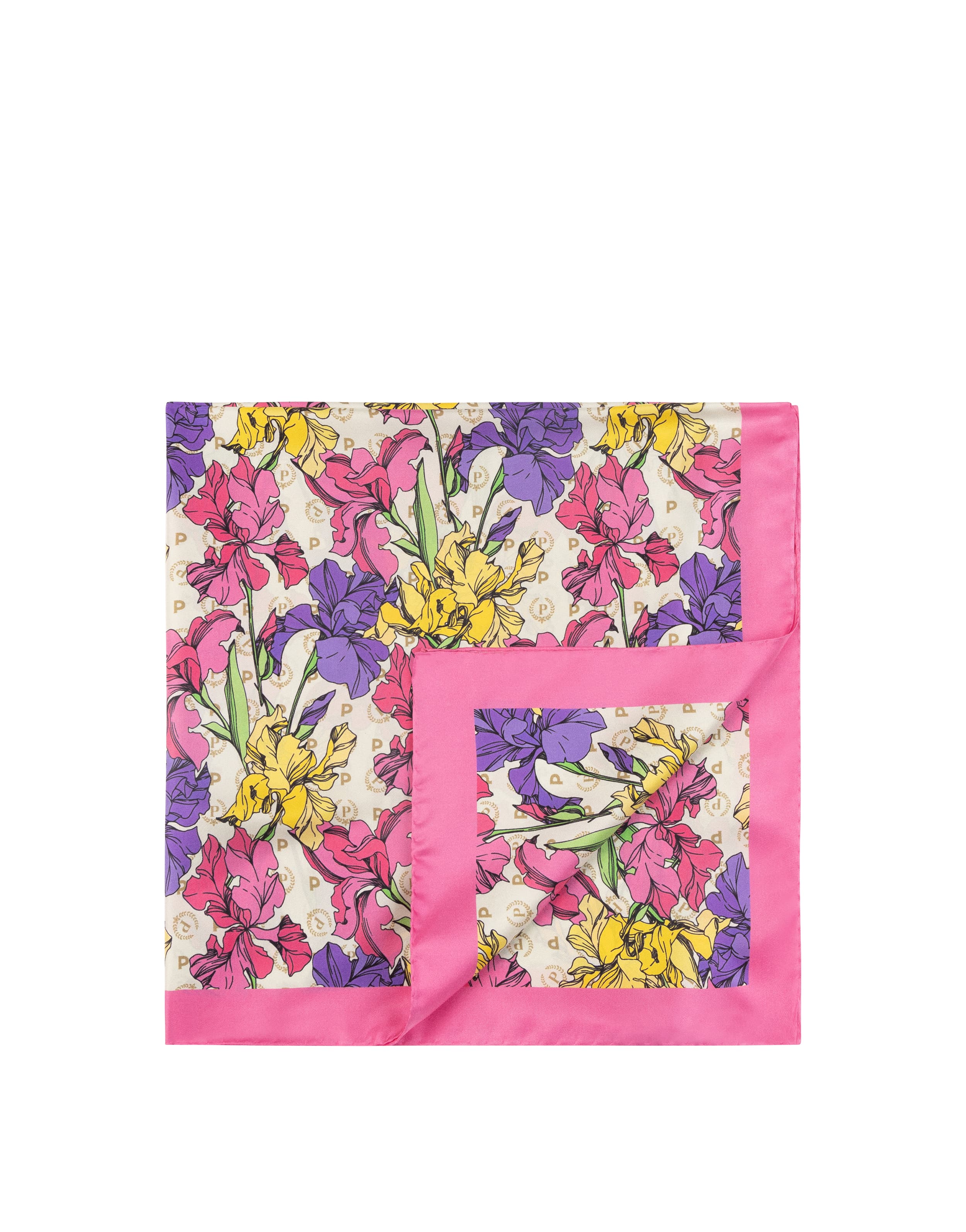 pollini — Foulard In Seta Con Stampa floreale multicolor