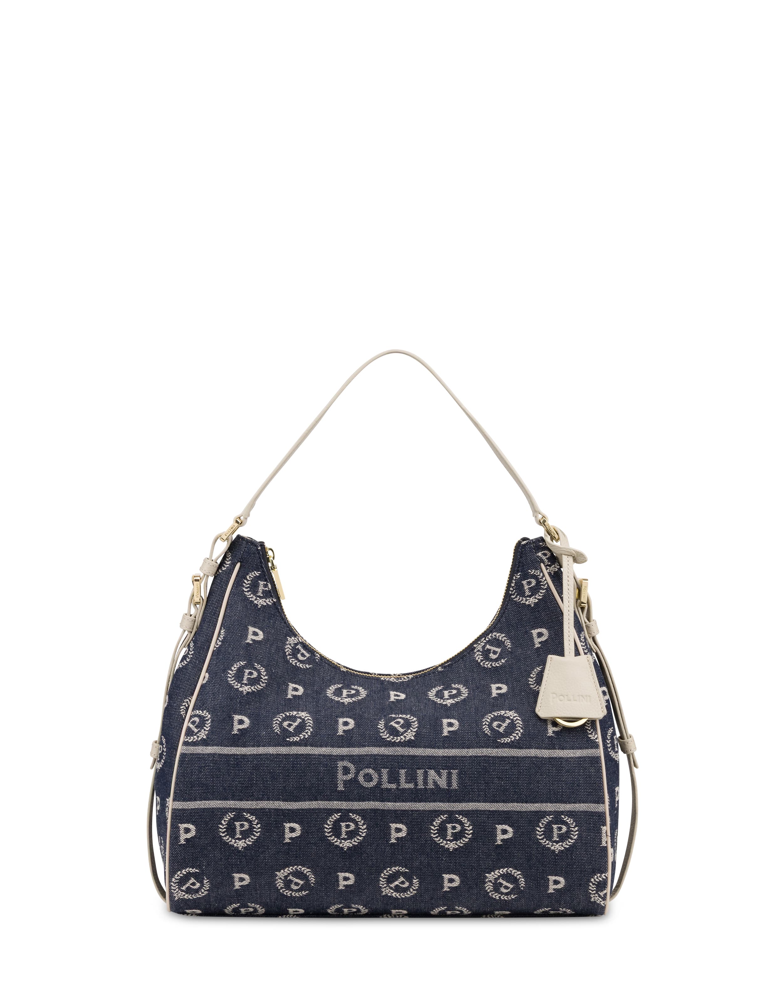 pollini — Hobo Bag Heritage Marina in Denim