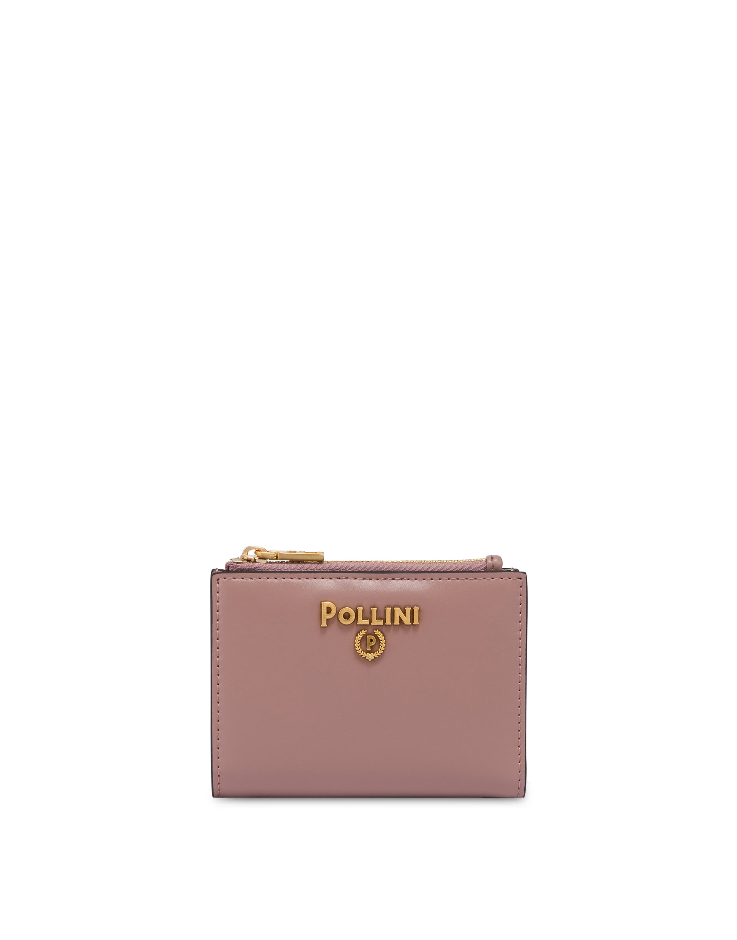 pollini — Piccolo portafoglio con logo in metallo