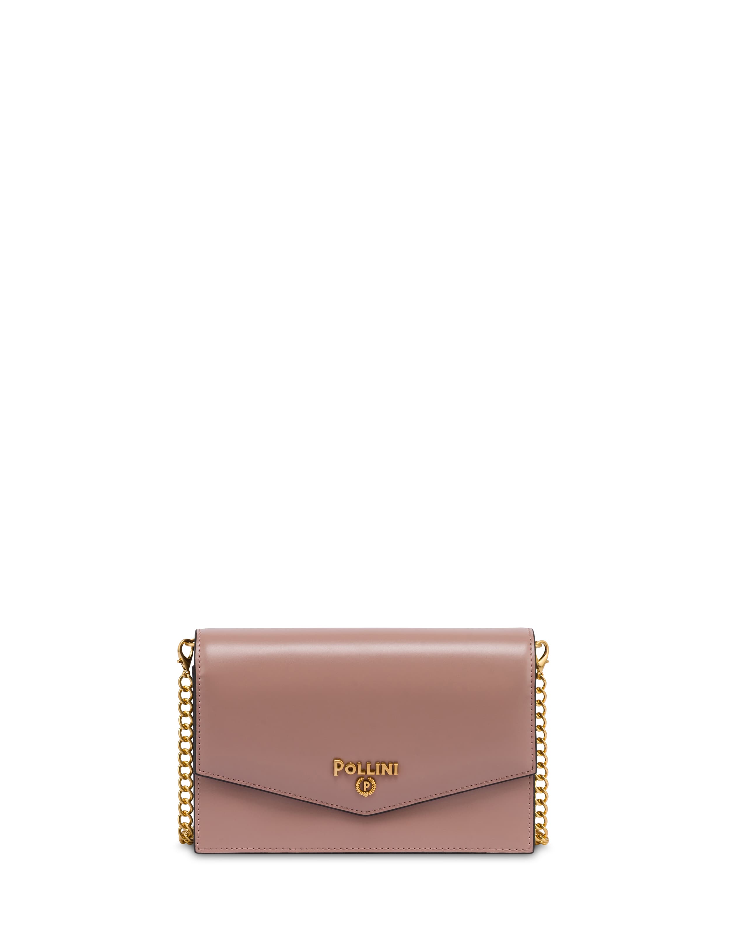 pollini — Pochette in plain pu