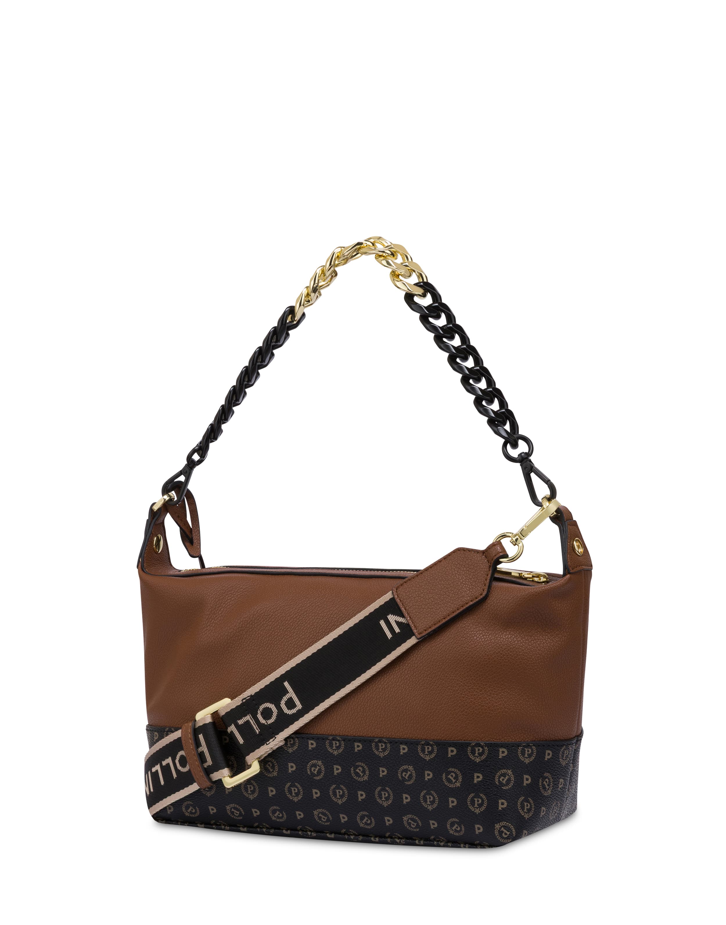 Borsa a spalla Link in pu e Heritage pvc — vista 2