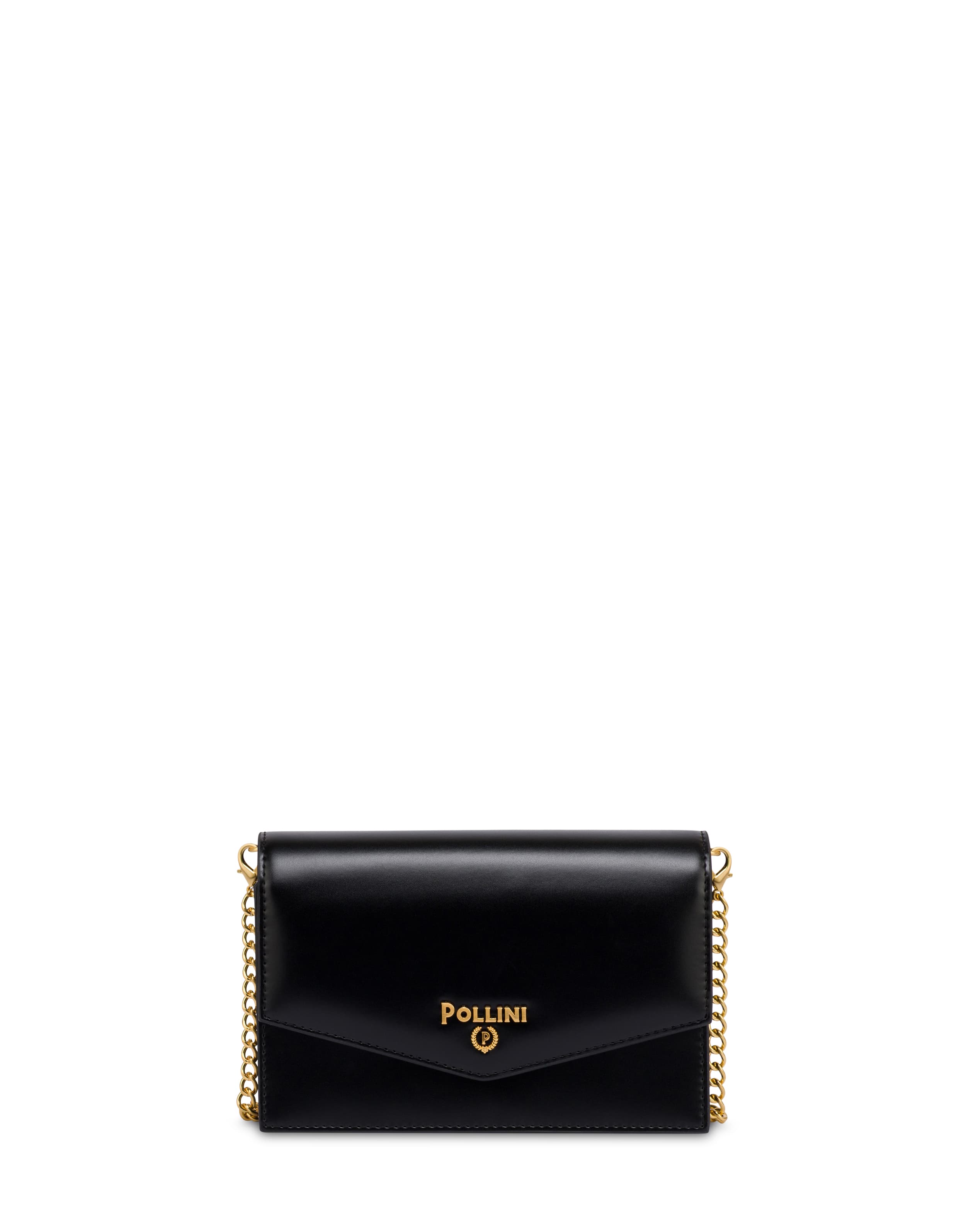 pollini — Pochette in plain pu