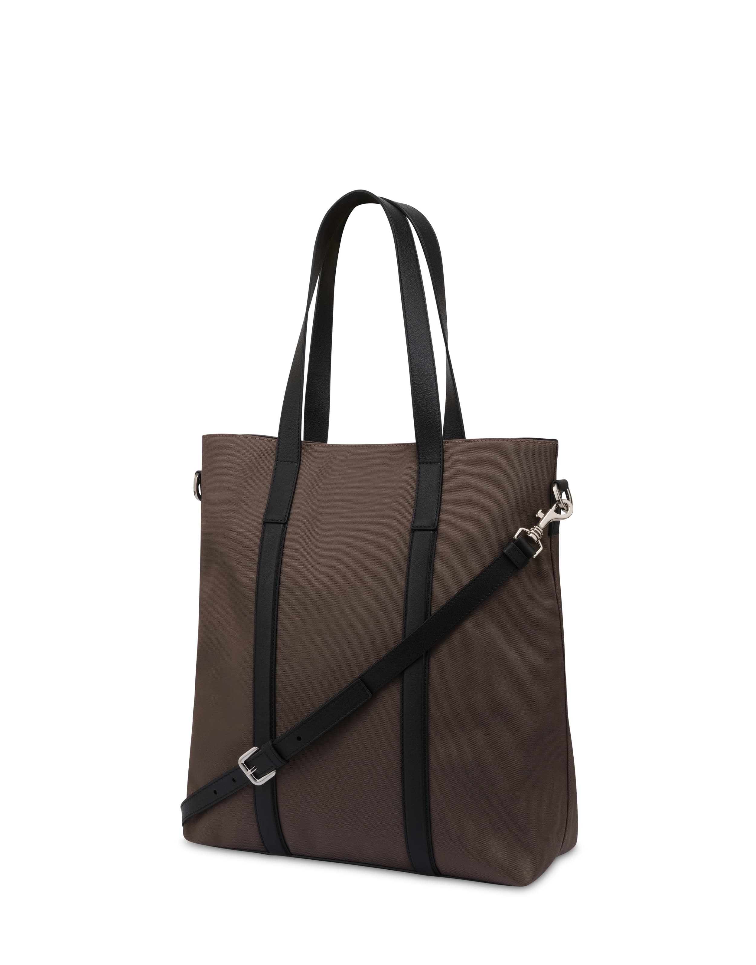 Borsa a spalla in nylon e vitello — vista 2