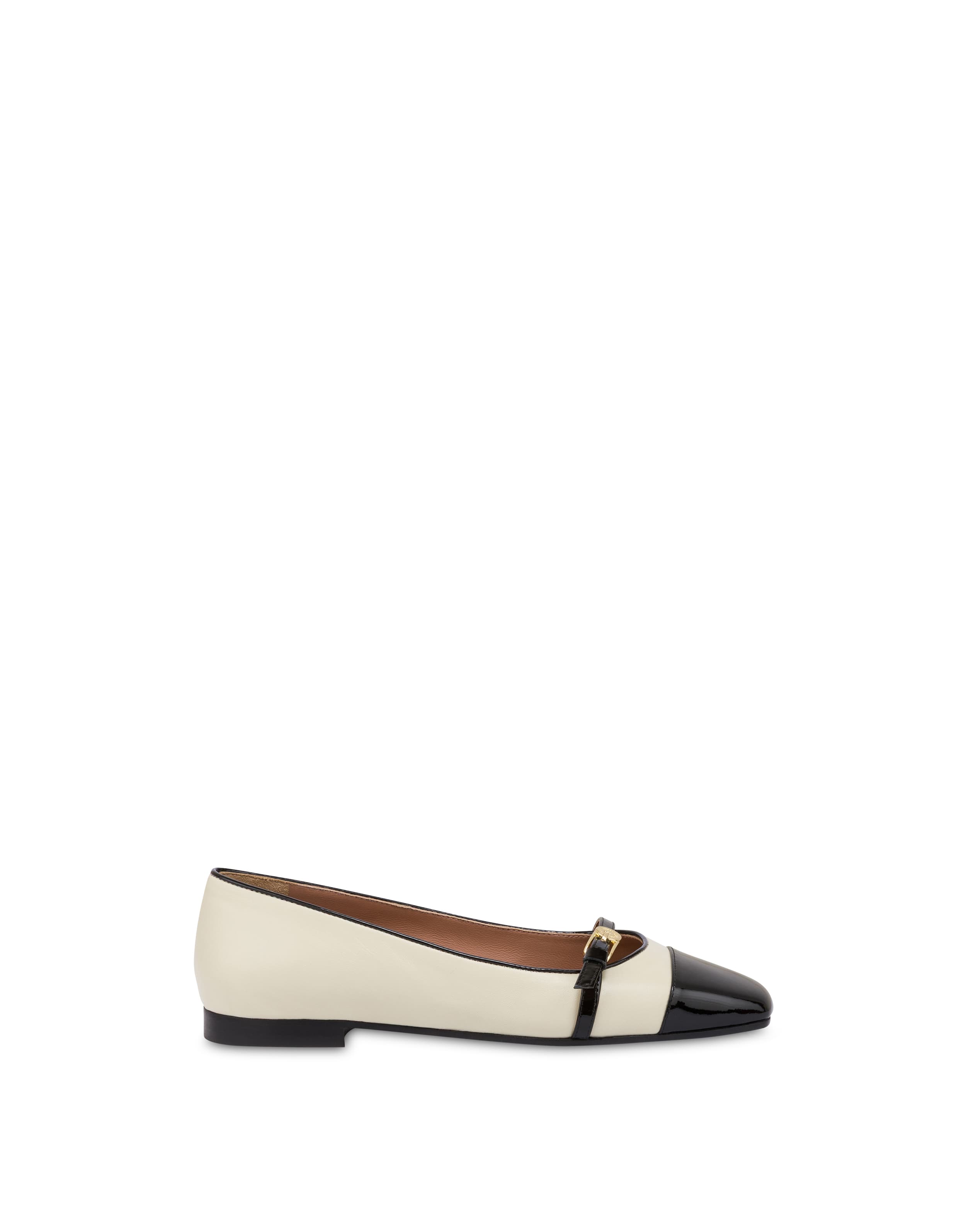 pollini — Ballerina Sofia in nappa e vernice