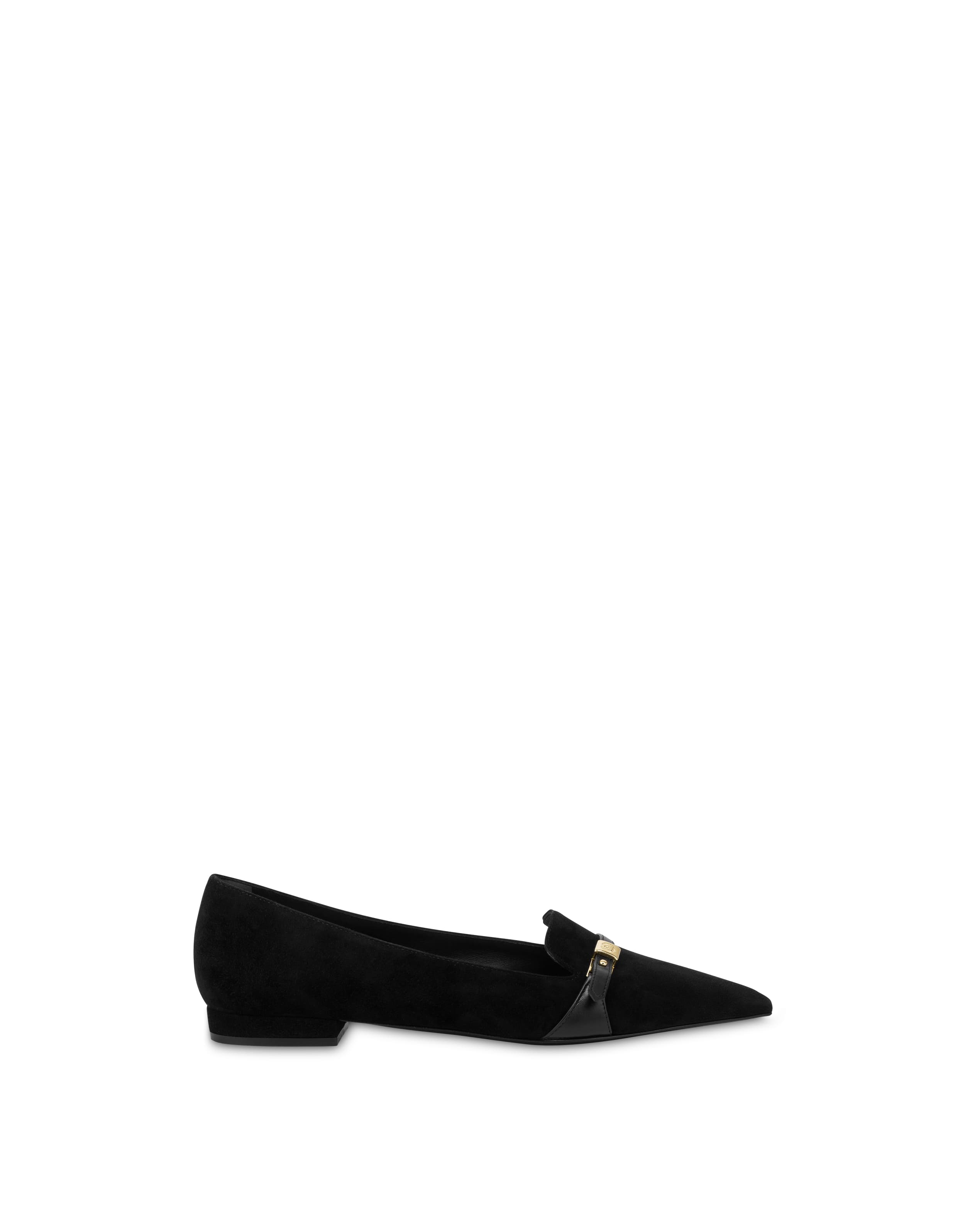 pollini — Ballerina Alba in camoscio e vitello