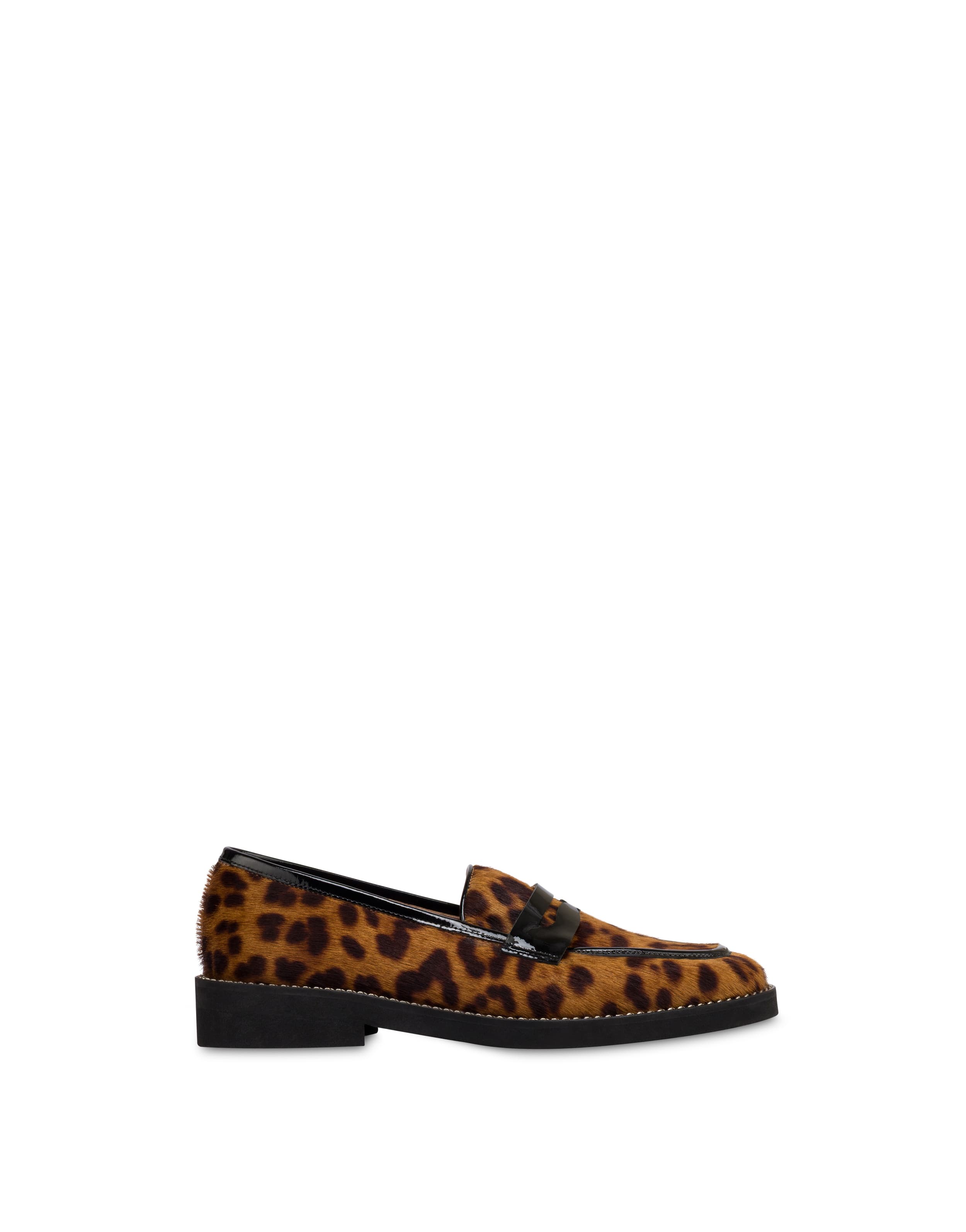 pollini — Mocassino Mannish in cavallino stampato