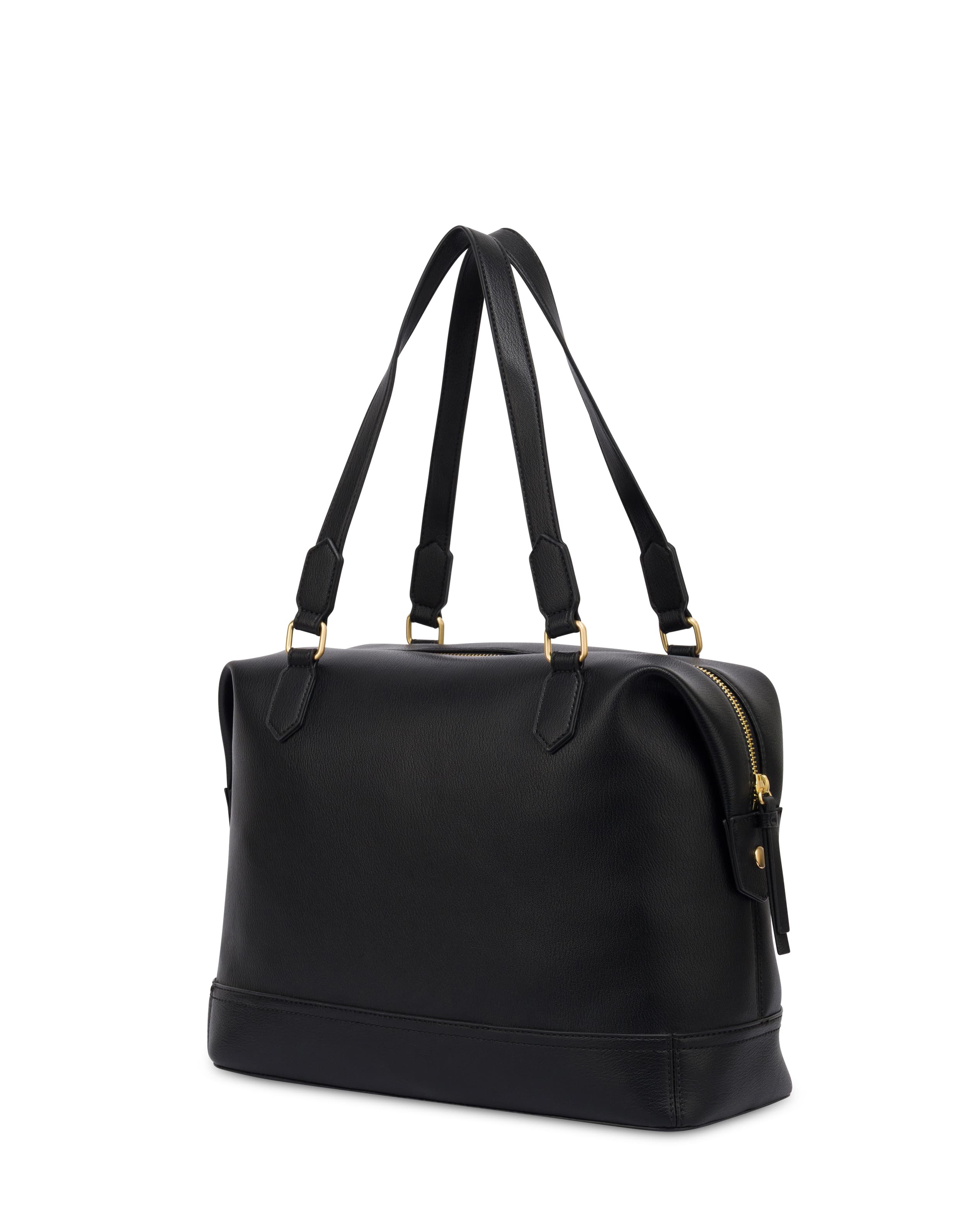 Barrel Bag Crown in Grained Pu — vista 2
